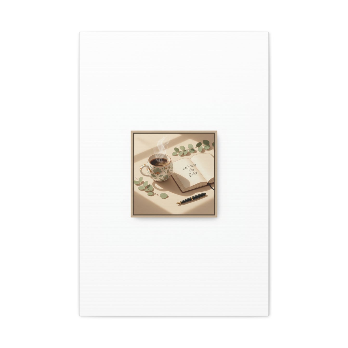 embrace the quiet canvas | morning routine art, sunrise decor