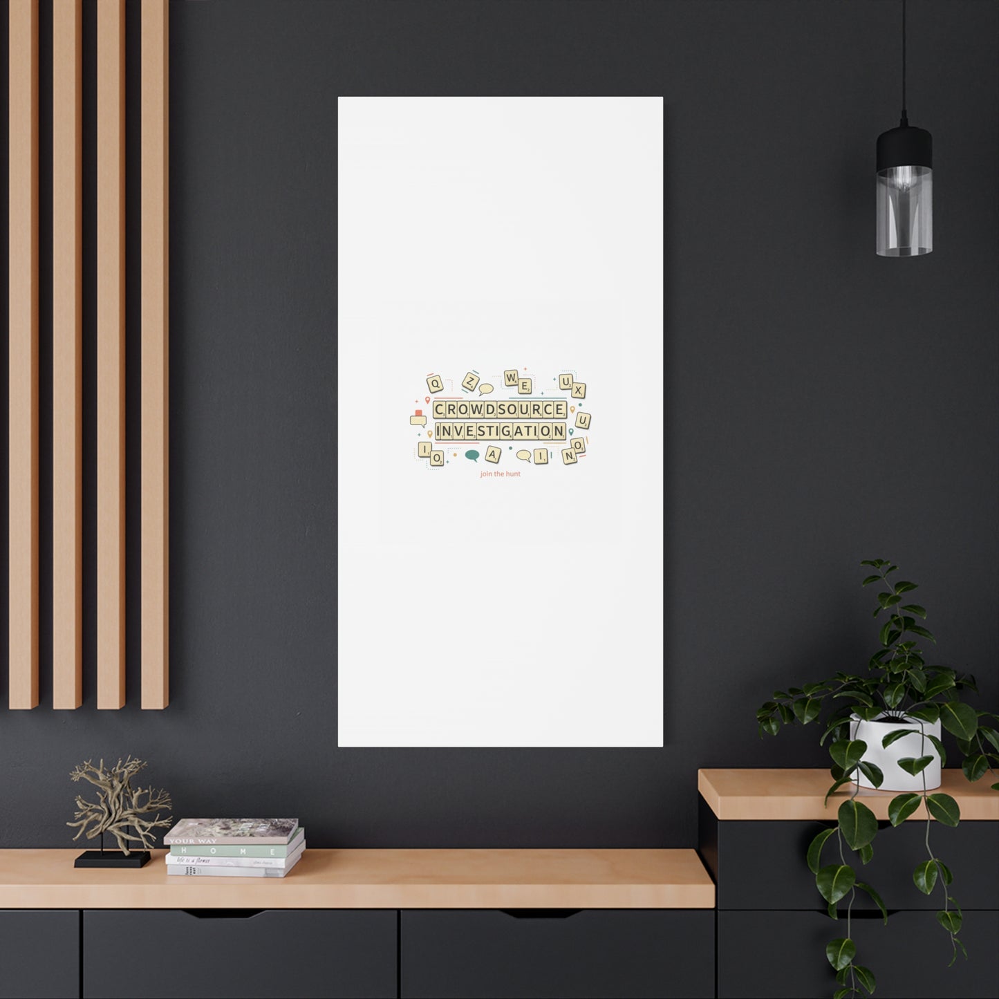 Crowdsource Investigation Canvas | Pixel Art, Gaming UI Wall Art