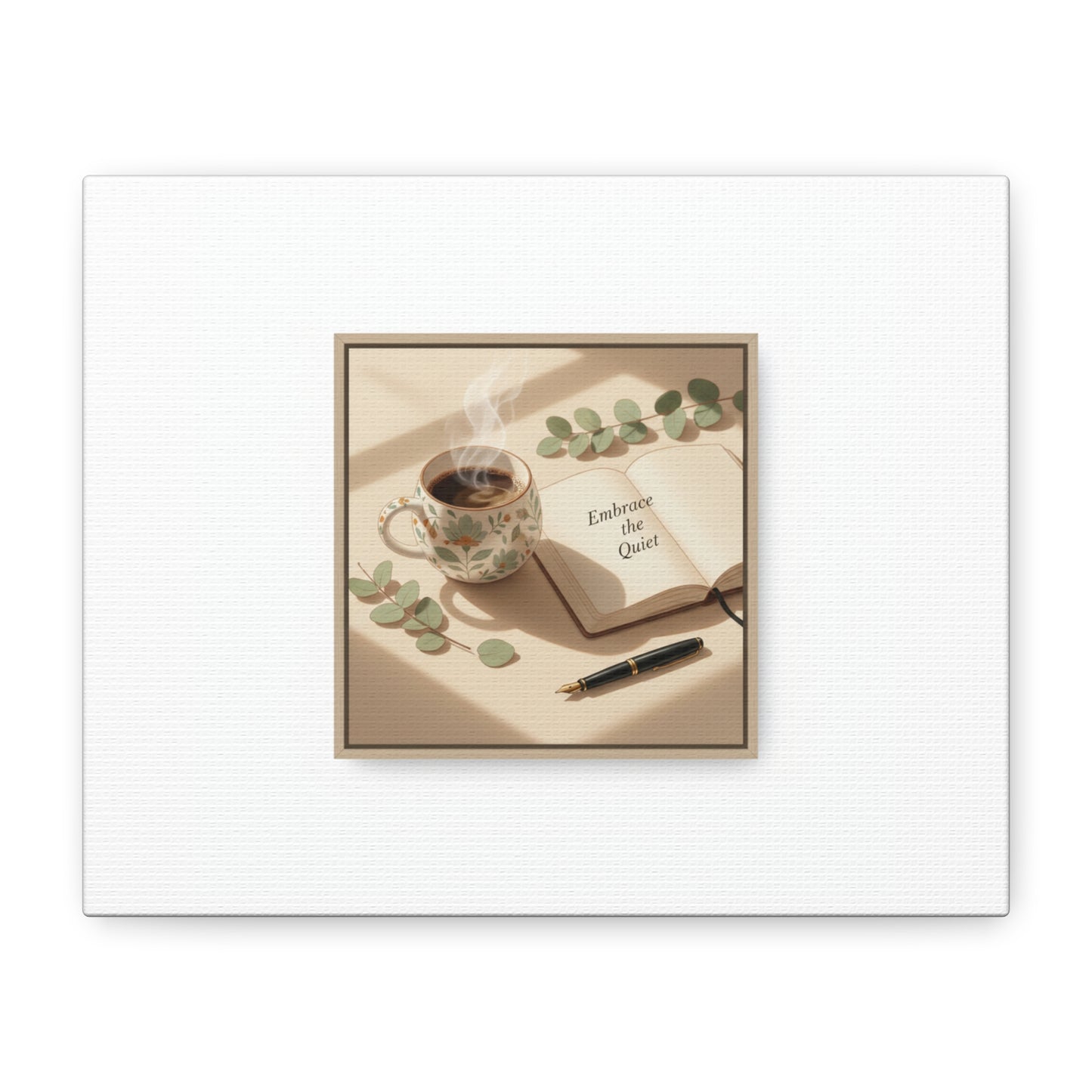 embrace the quiet canvas | morning routine art, sunrise decor