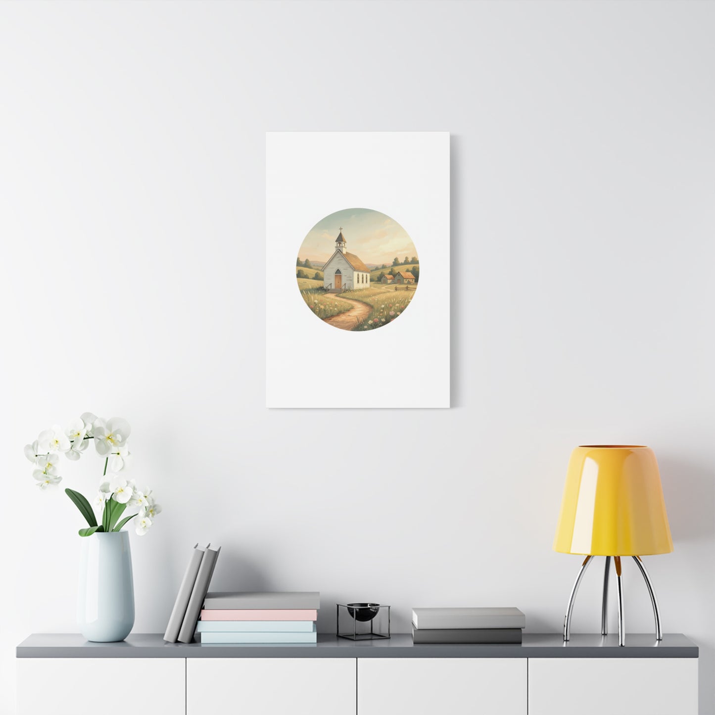 Country Church Matte Canvas, Stretched, 1.25"