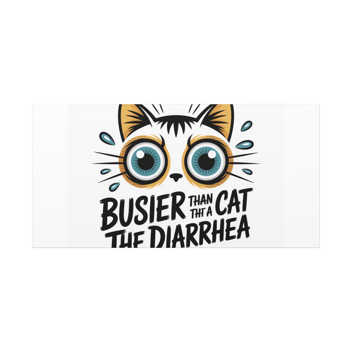 Humorous Cat  Canvas Wall Art