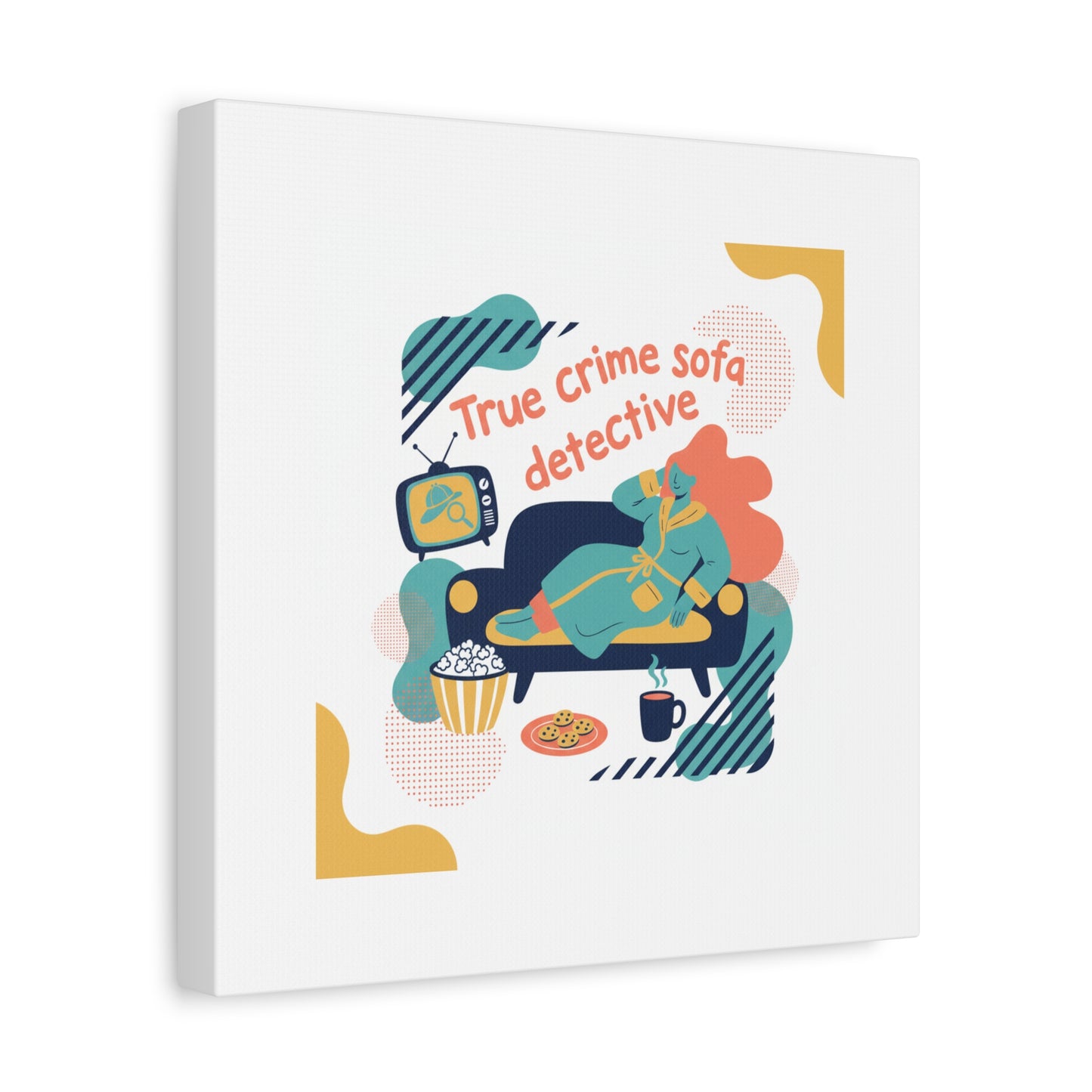 True Crime Sofa Detective Canvas