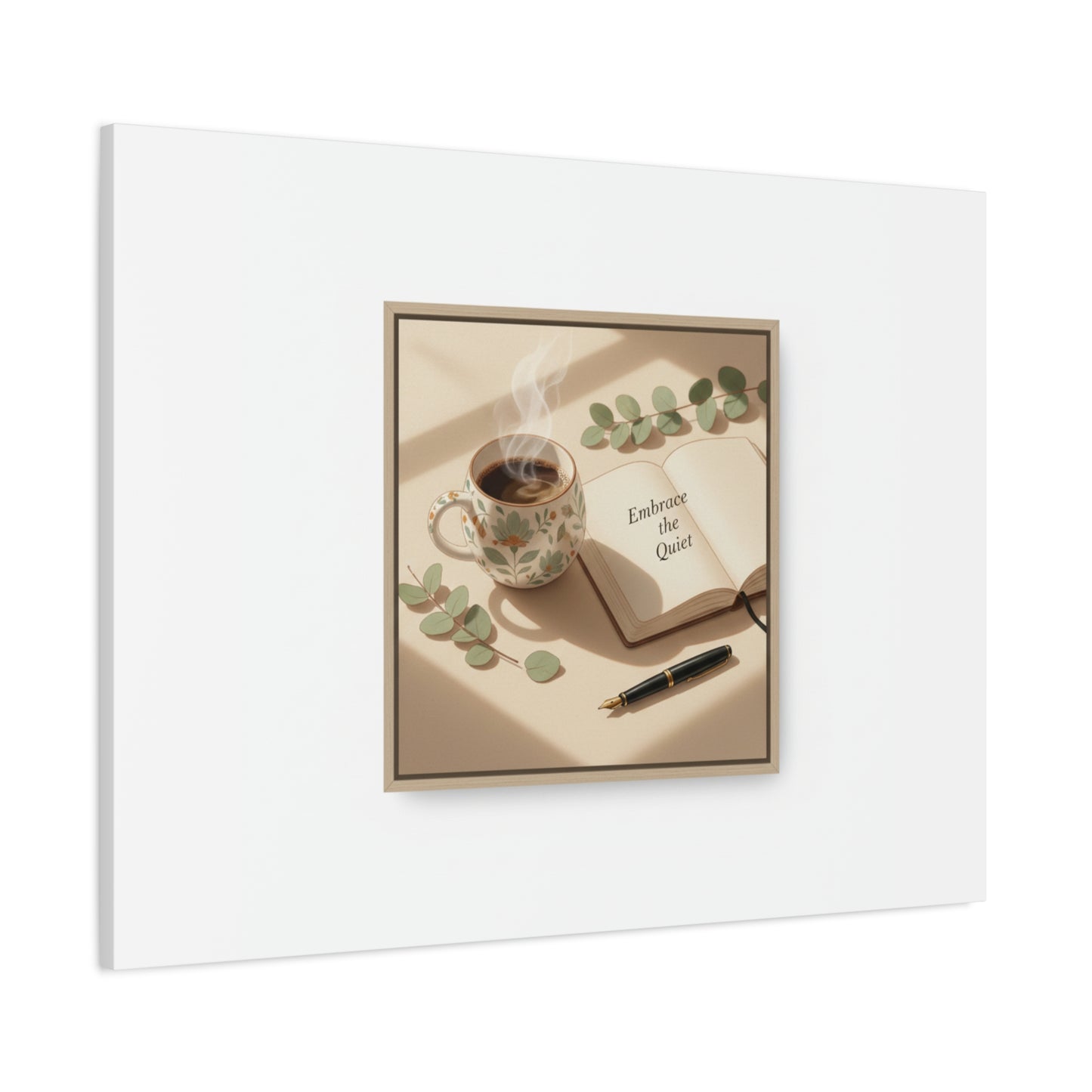 embrace the quiet canvas | morning routine art, sunrise decor
