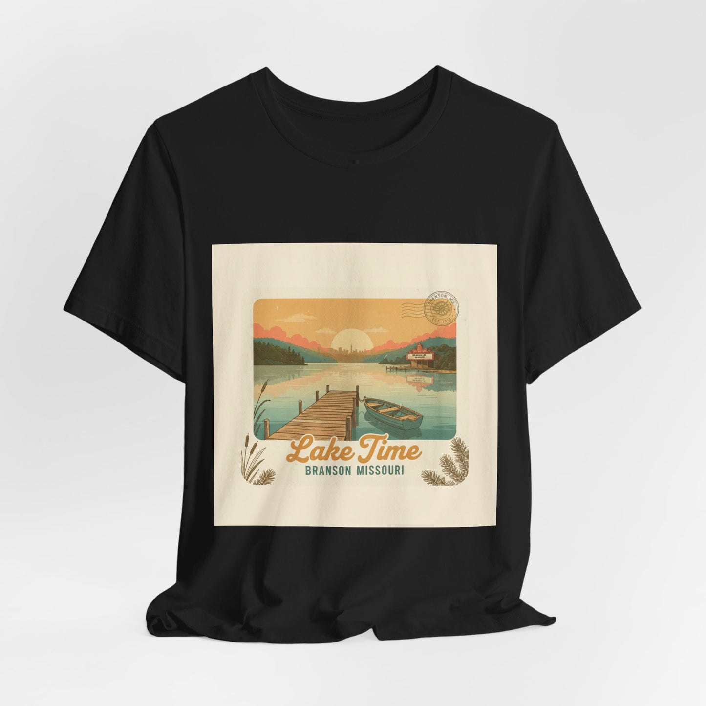 Lake Time Vintage Postcard  Tee