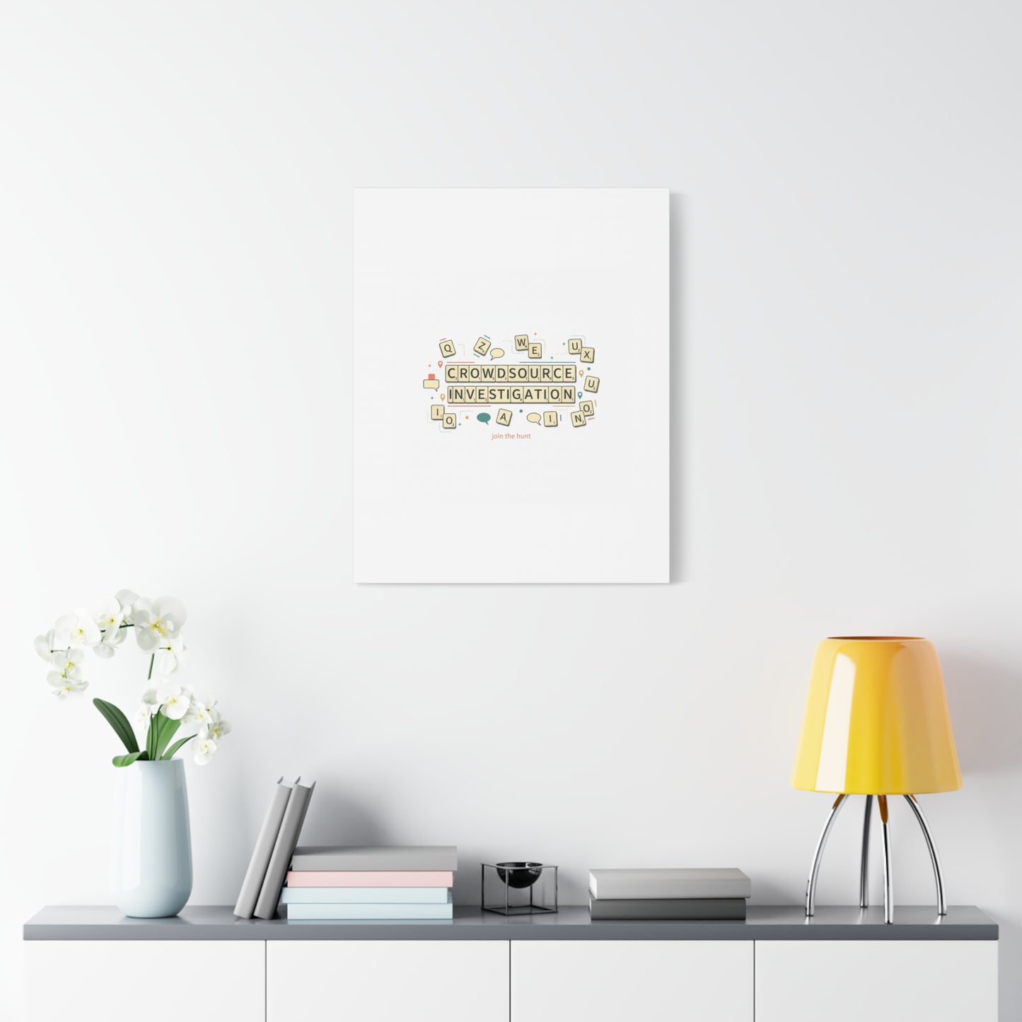 Crowdsource Investigation Canvas | Pixel Art, Gaming UI Wall Art