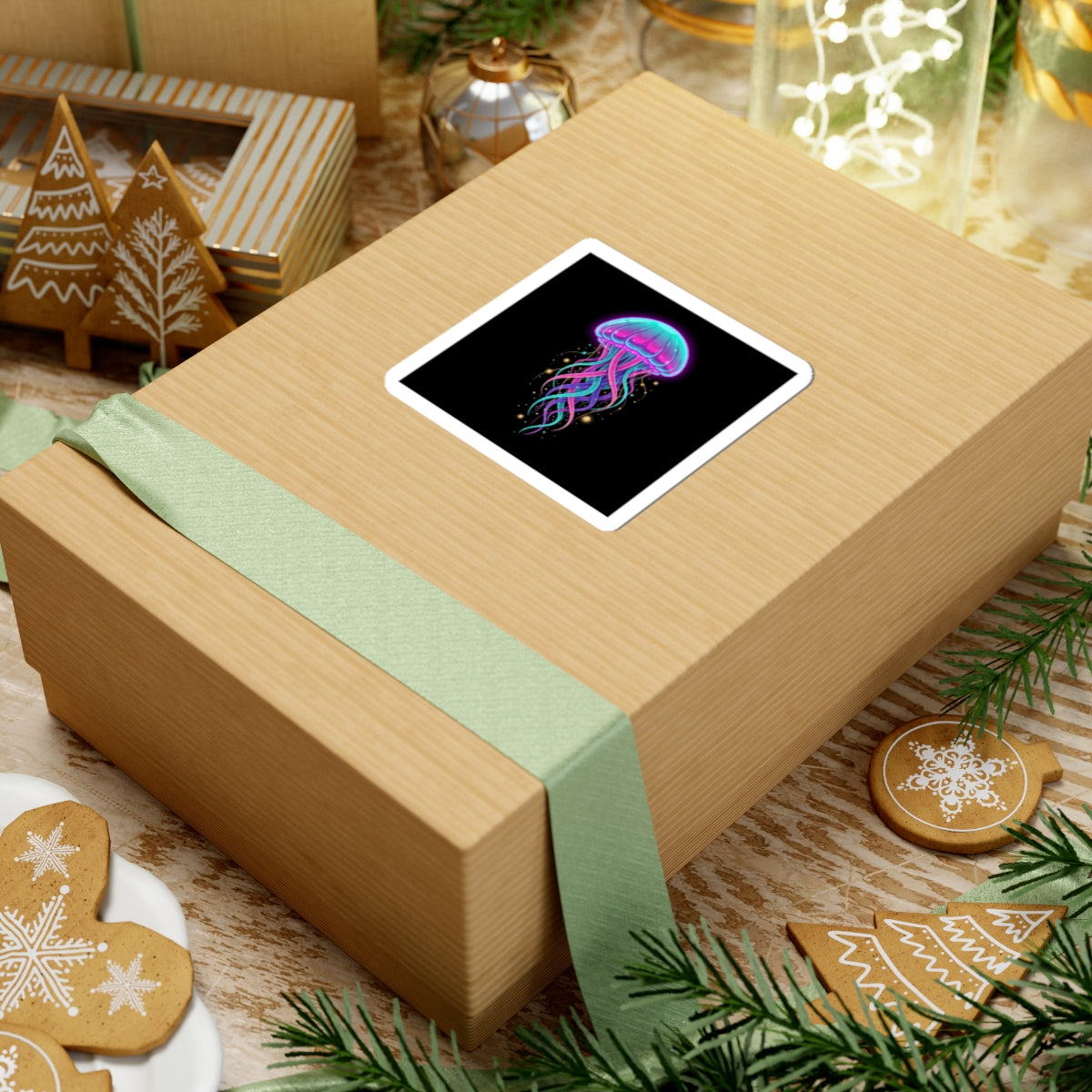 Neon Jellyfish Sticker