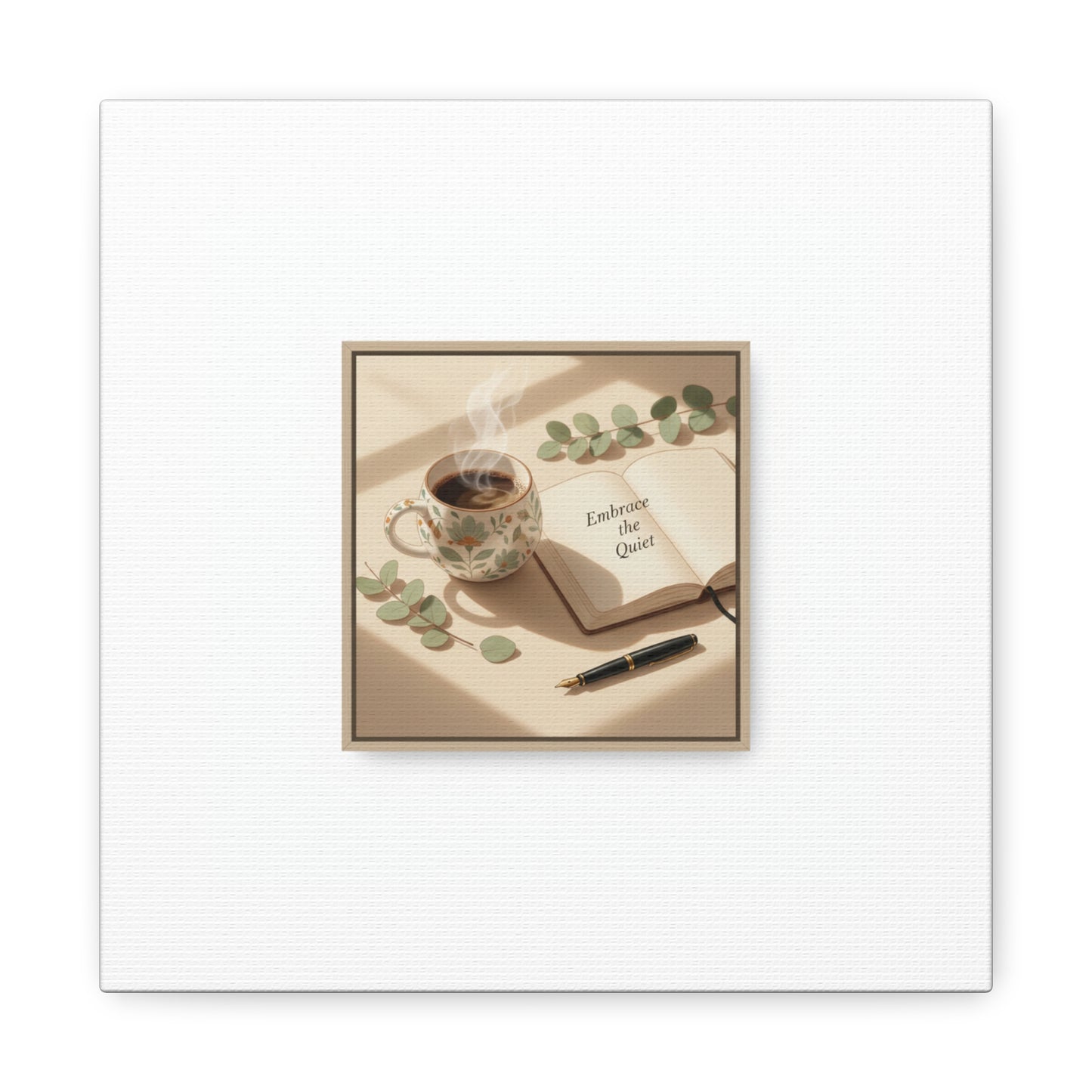 embrace the quiet canvas | morning routine art, sunrise decor