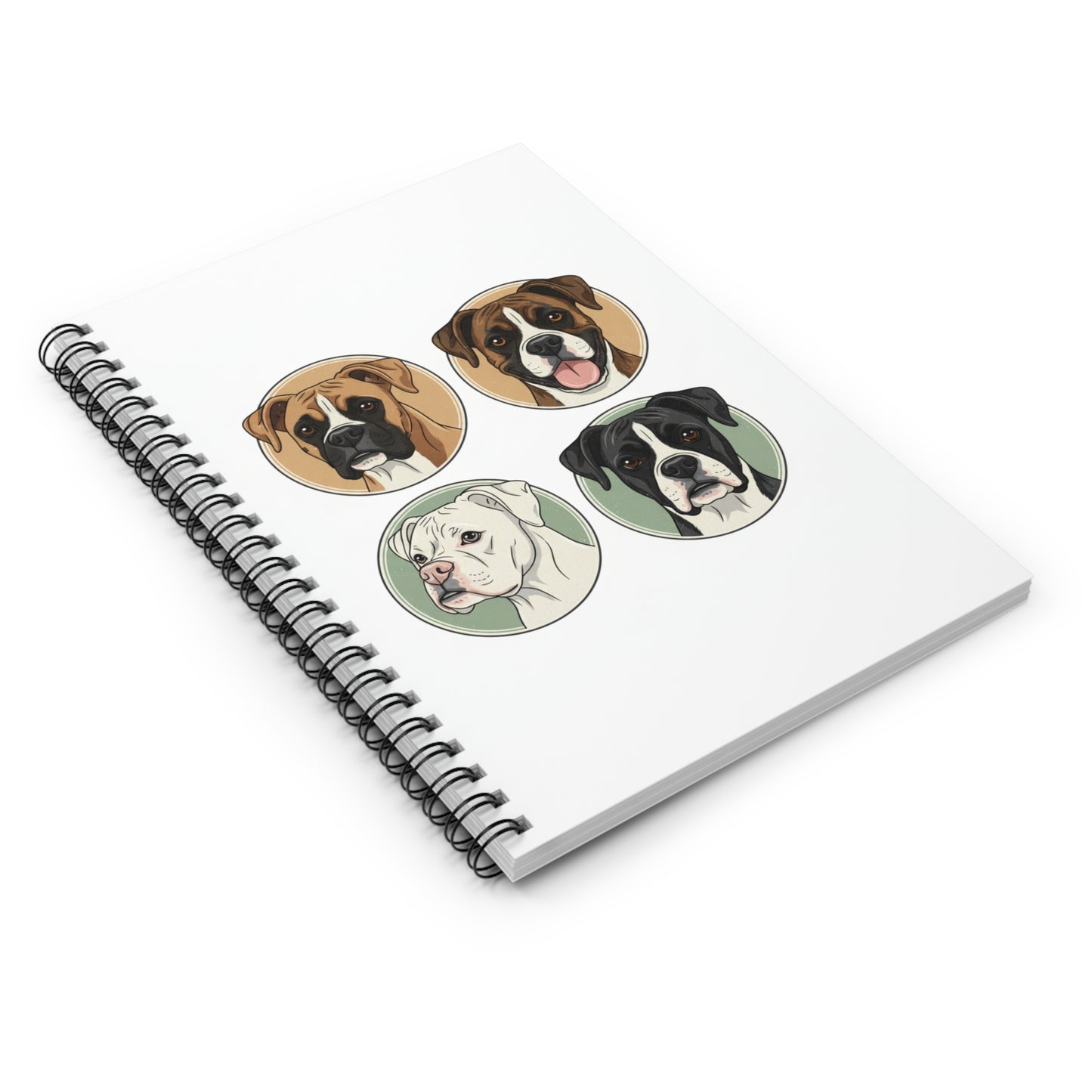 Boxer dog--Spiral Notebook - Ruled Line