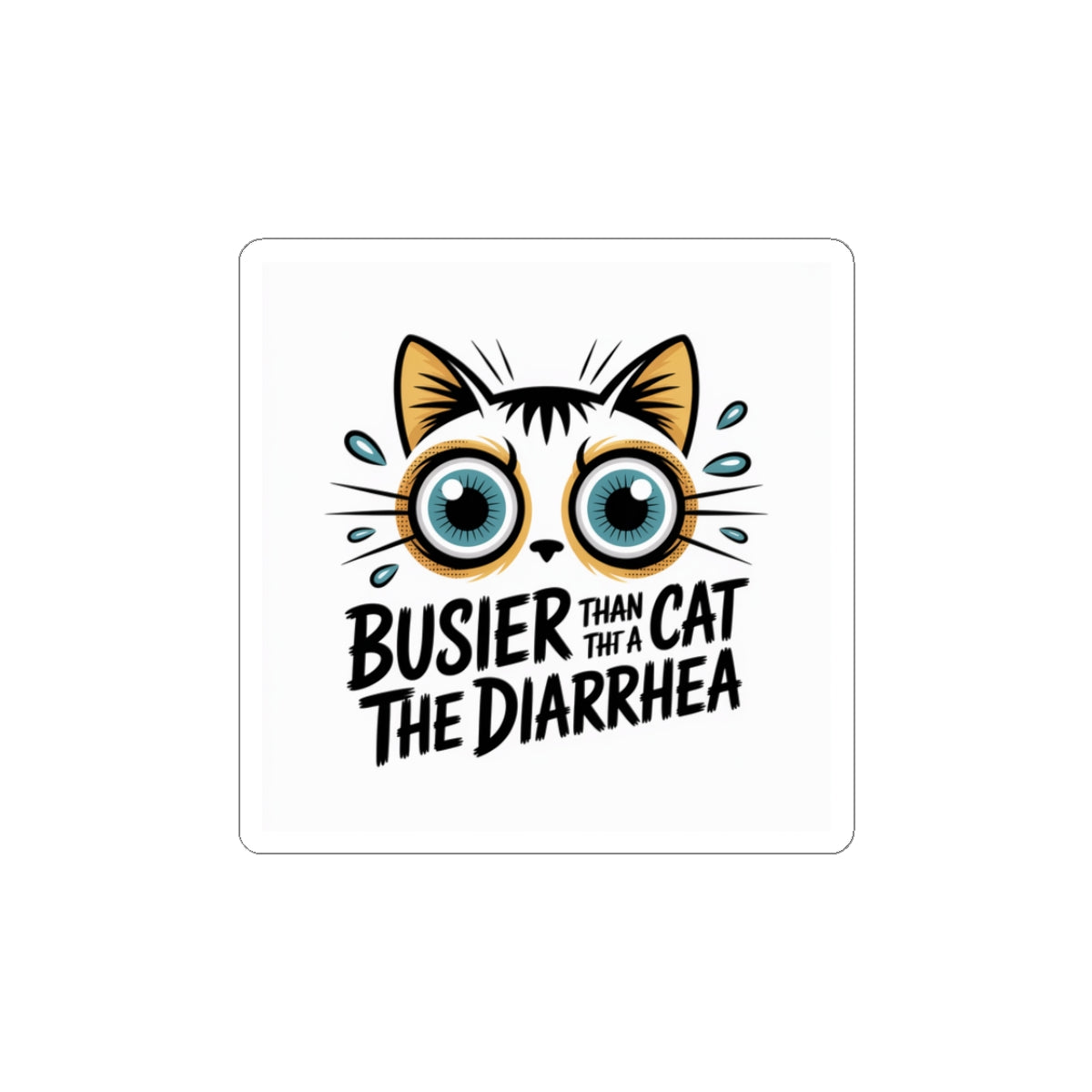 Funny cat stickers