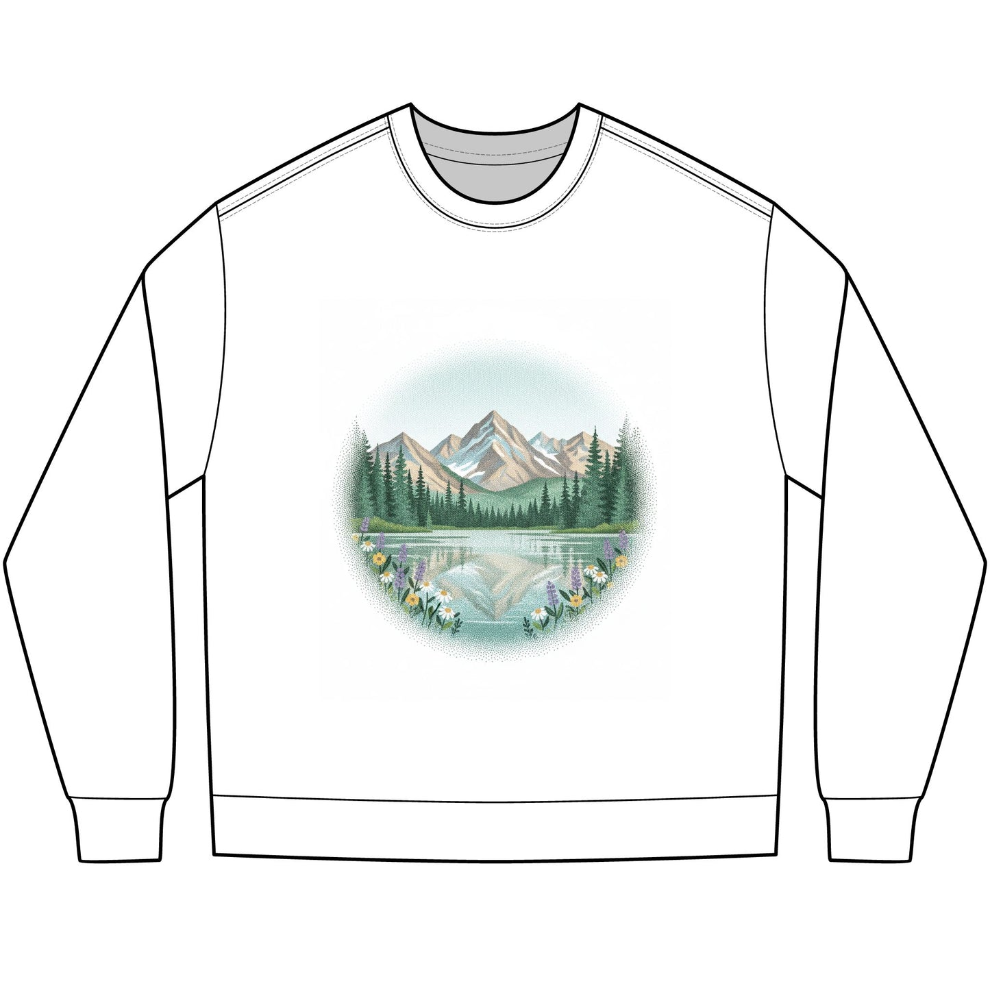 Mountain Lake Wilderness Long Sleeve Tee
