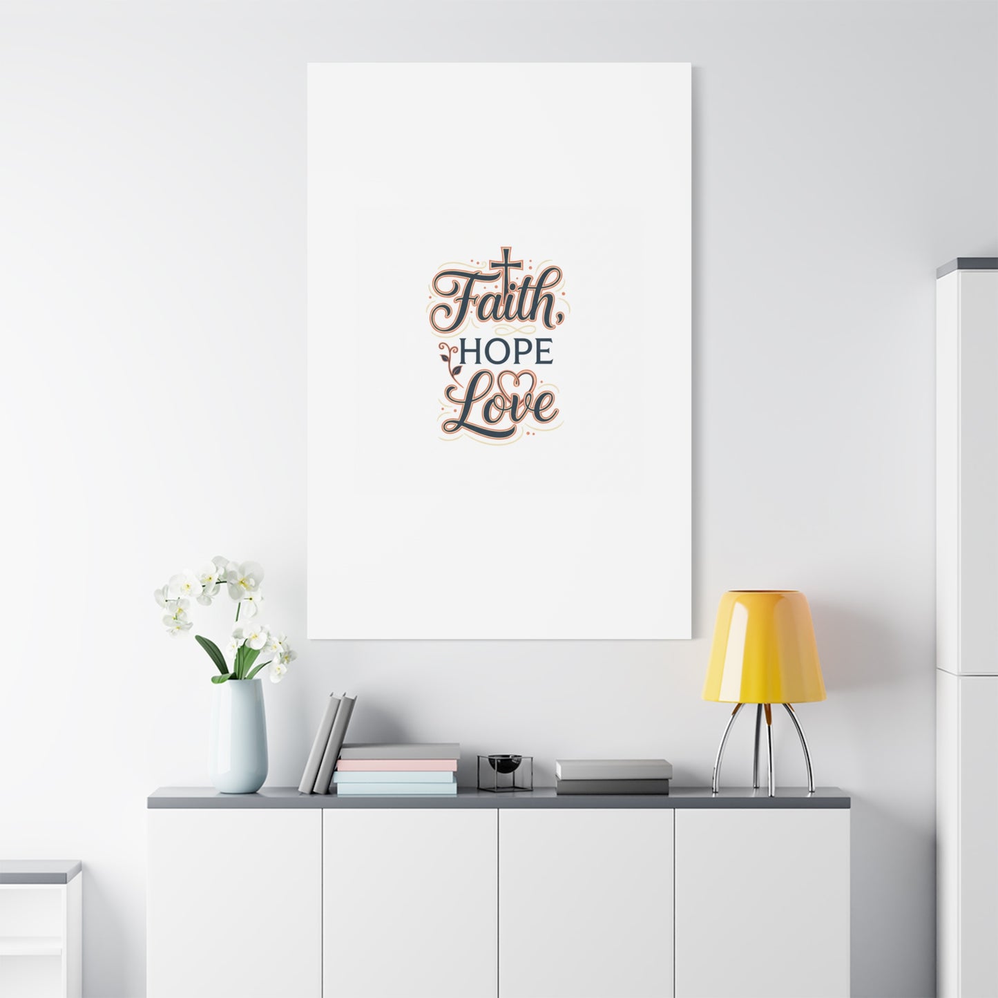 Faith Hope Love canvas, wall art