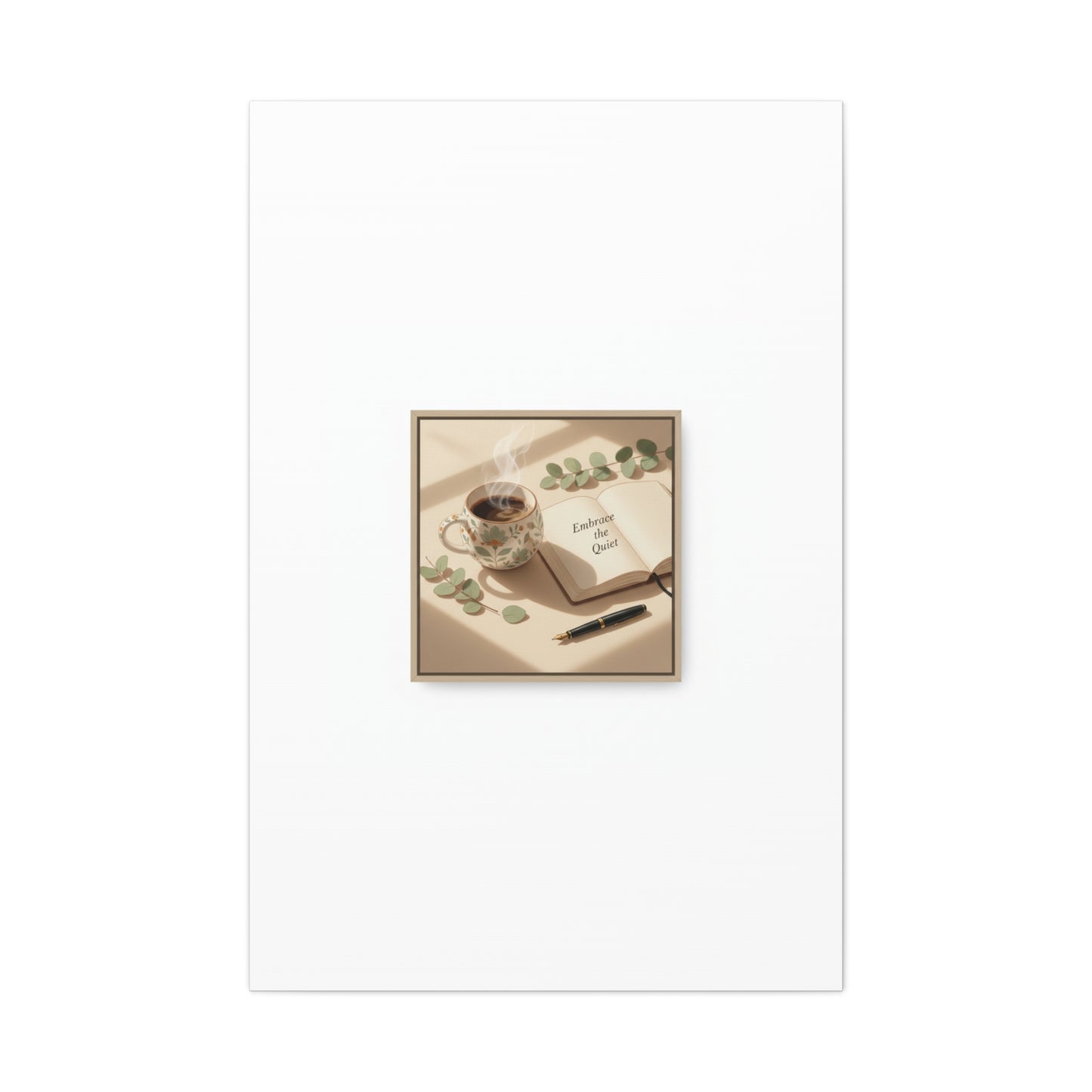 embrace the quiet canvas | morning routine art, sunrise decor