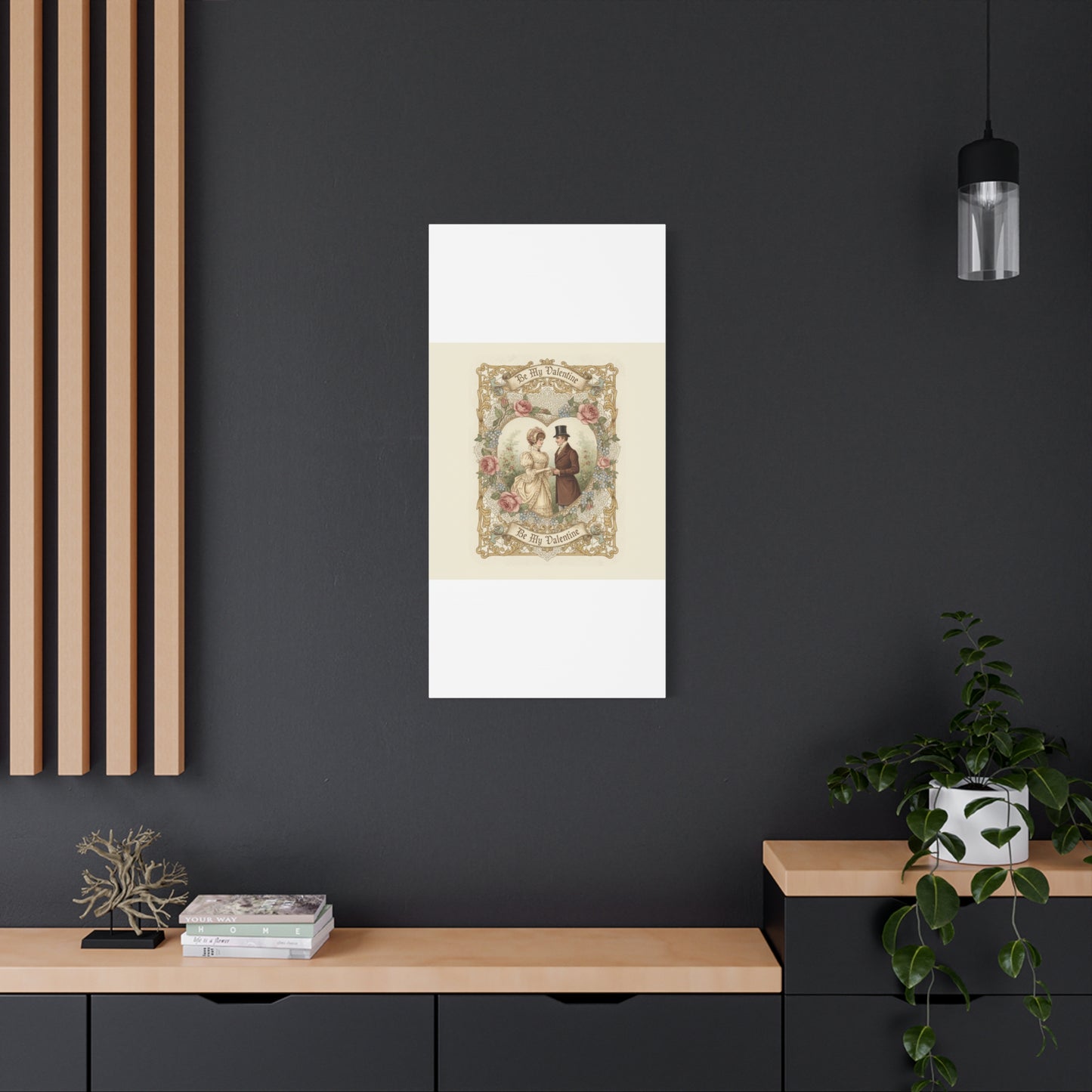 Victorian Valentine Print Canvas | Retro Americana, Vintage Romance