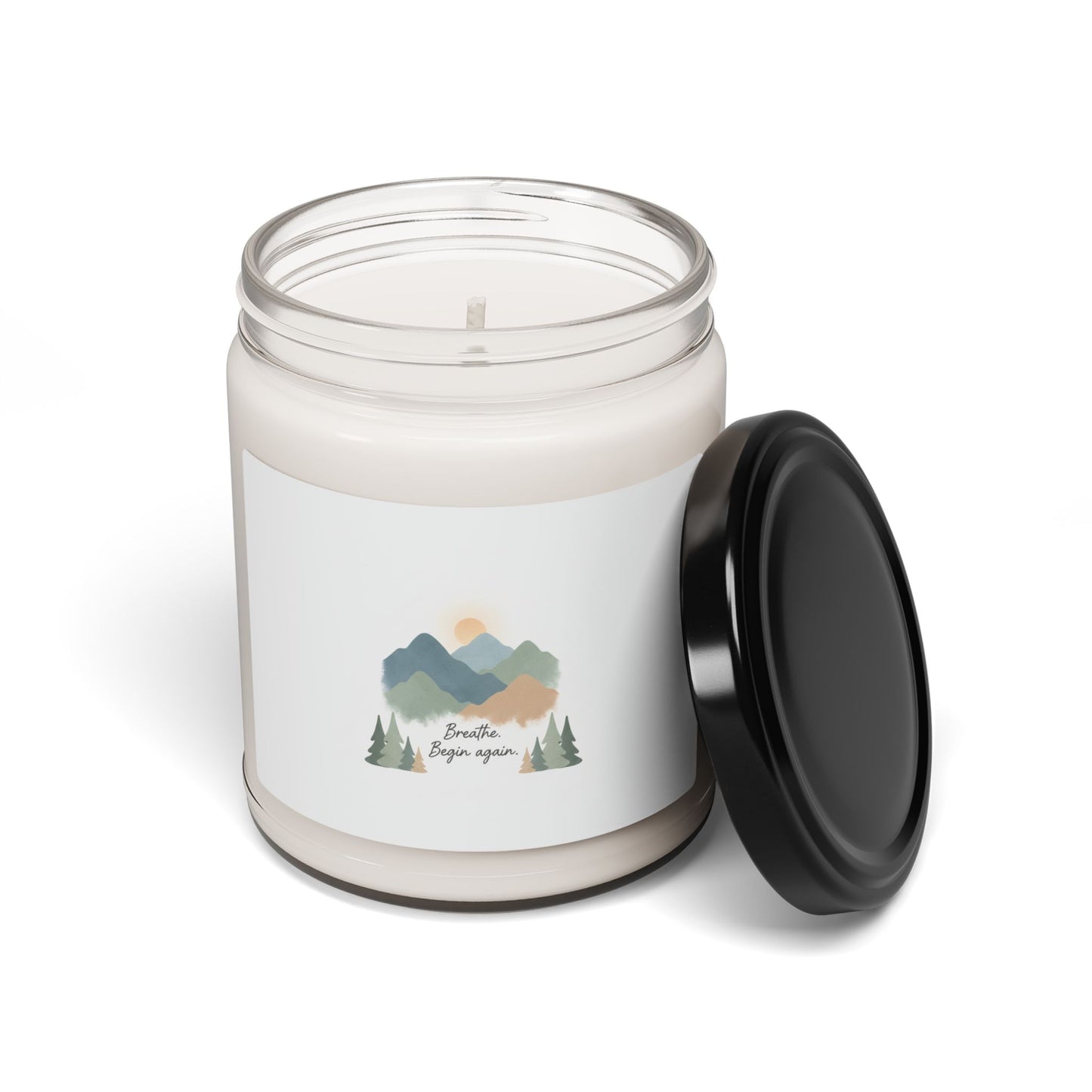 mountain--breathe and began again-- Soy Candle, 9oz