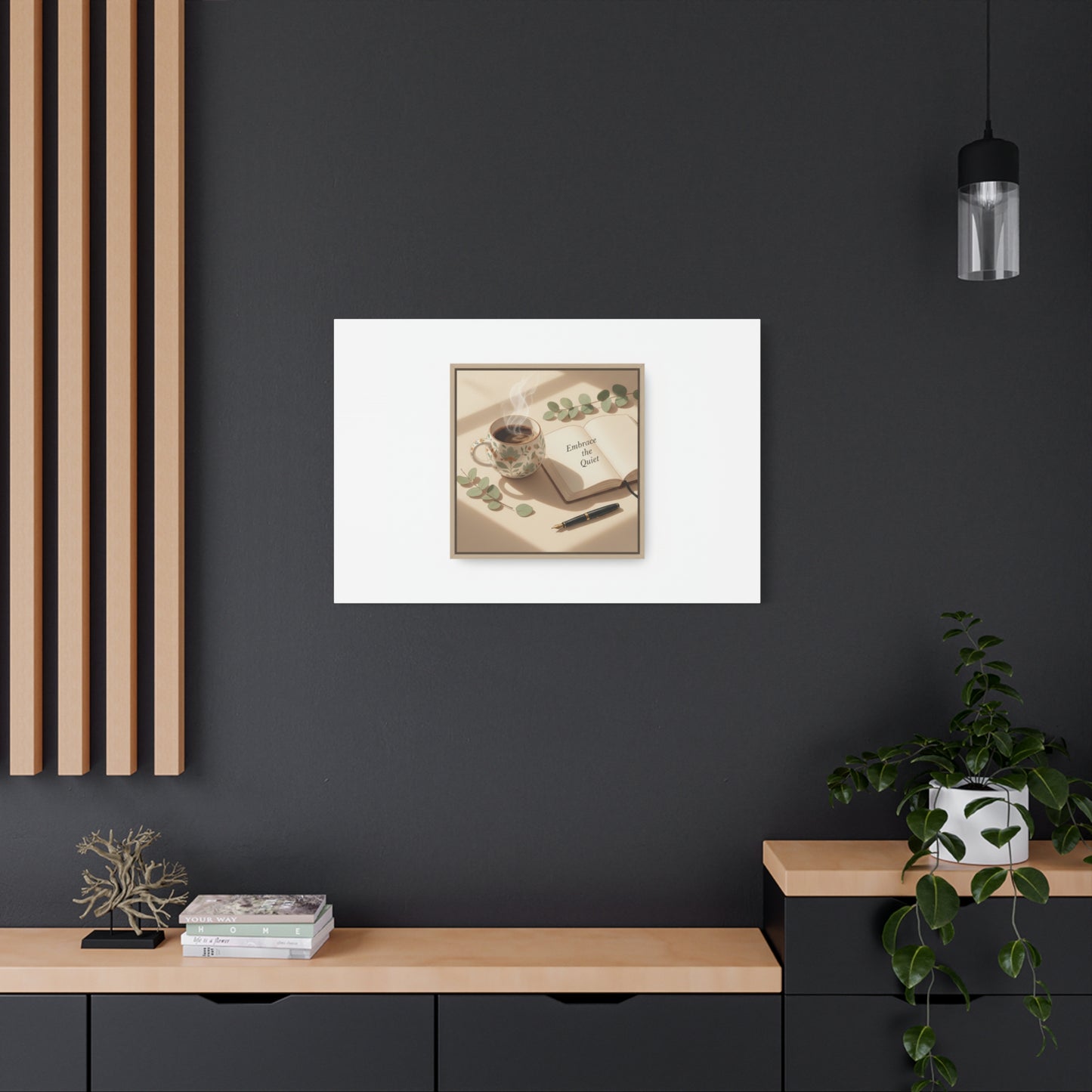 embrace the quiet canvas | morning routine art, sunrise decor