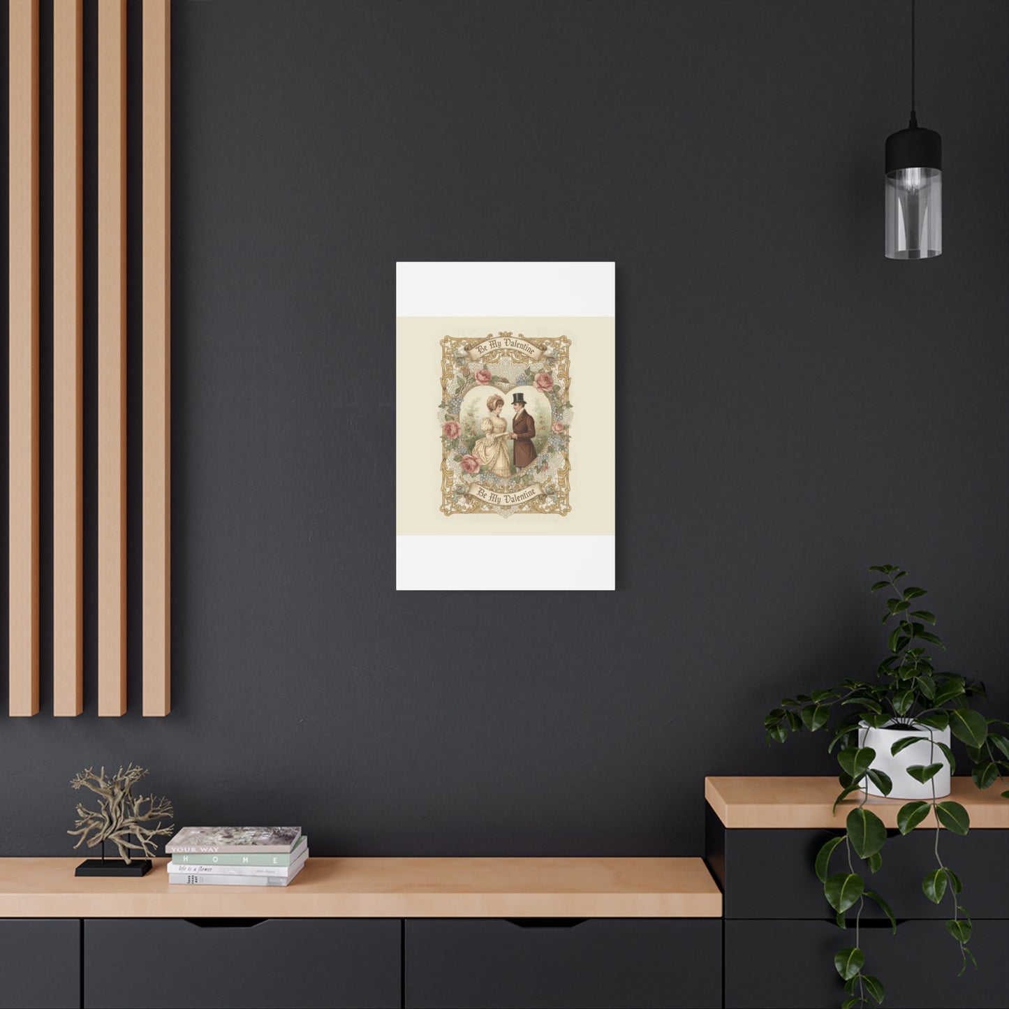 Victorian Valentine Print Canvas | Retro Americana, Vintage Romance