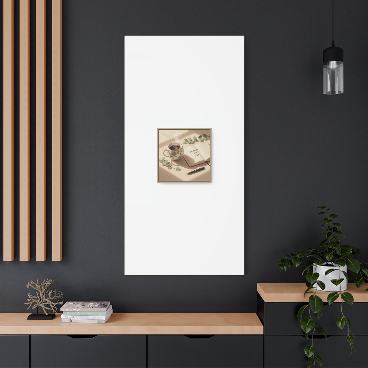 embrace the quiet canvas | morning routine art, sunrise decor