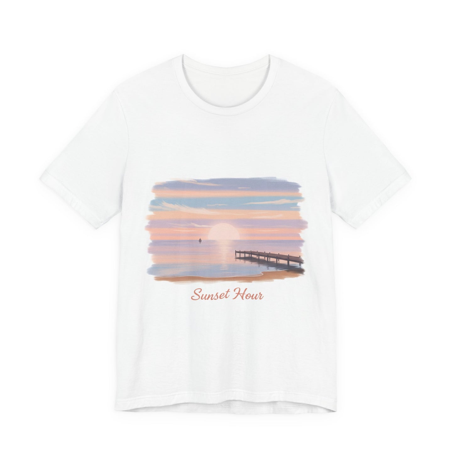 Sunset Pier Minimal Tee