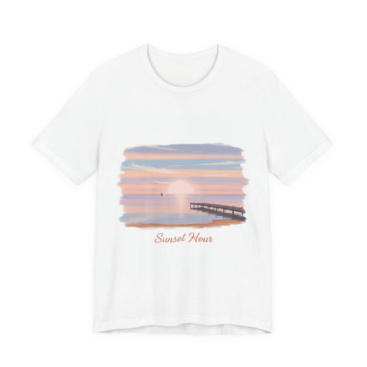 Sunset Pier Minimal Tee