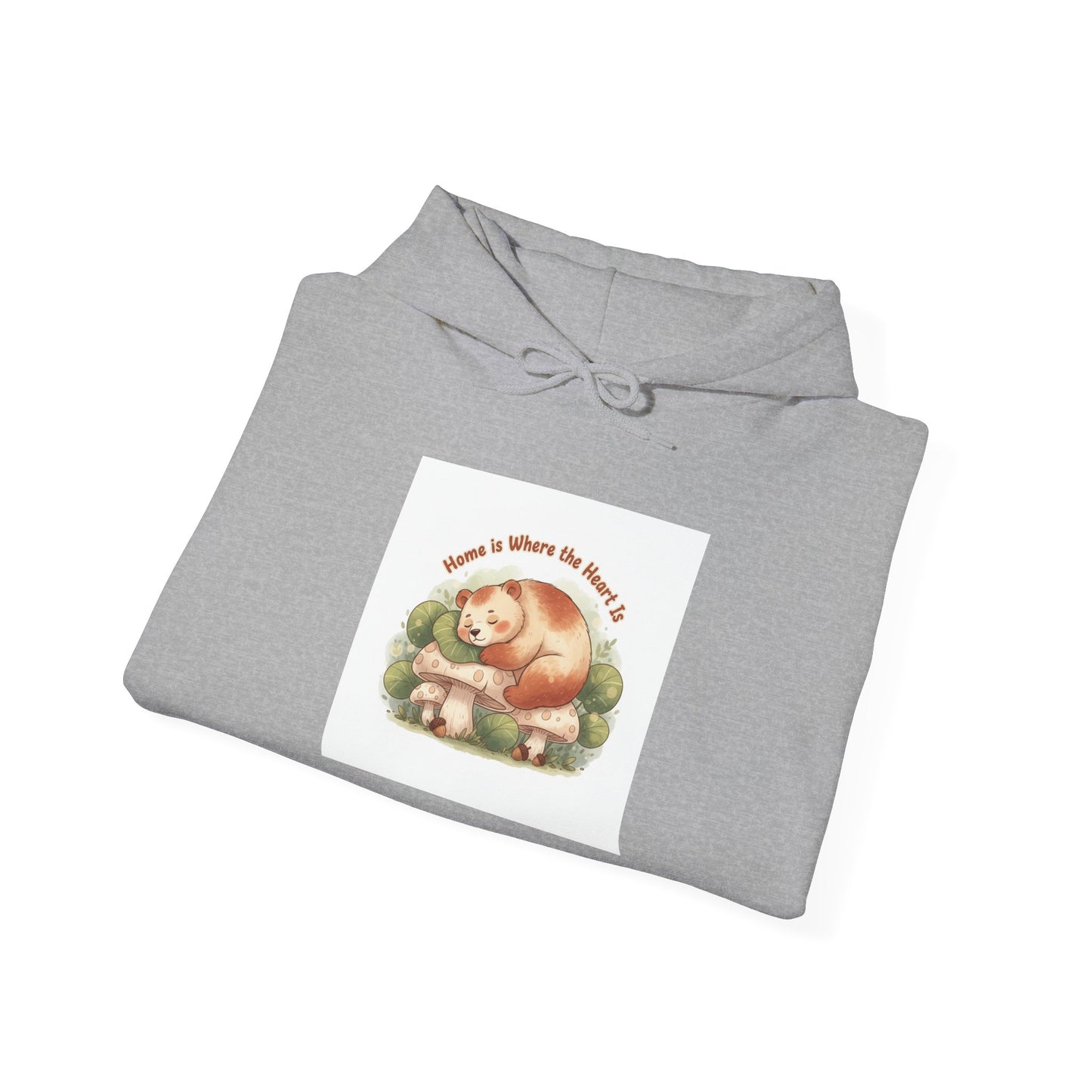 Sleeping Fox Illustration Hoodie | cute animal illustration, winter forest art