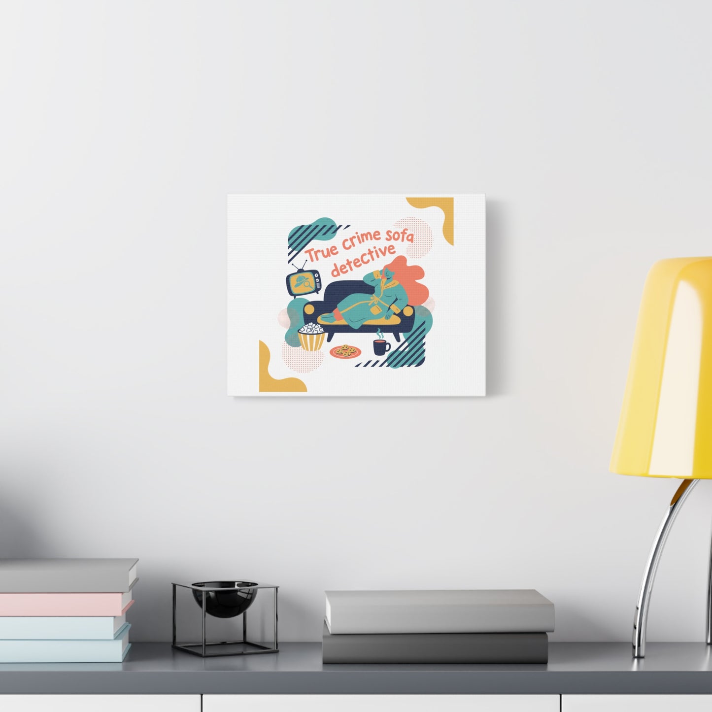 True Crime Sofa Detective Canvas