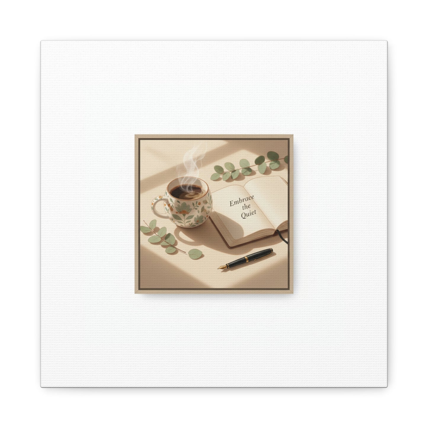 embrace the quiet canvas | morning routine art, sunrise decor