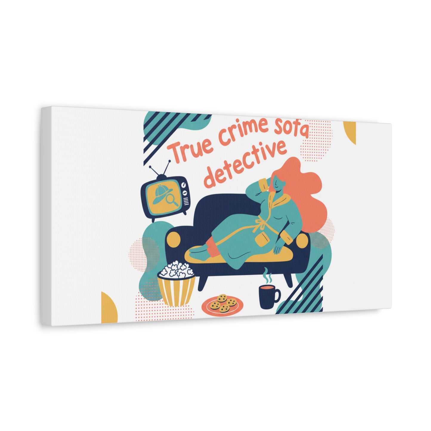 True Crime Sofa Detective Canvas