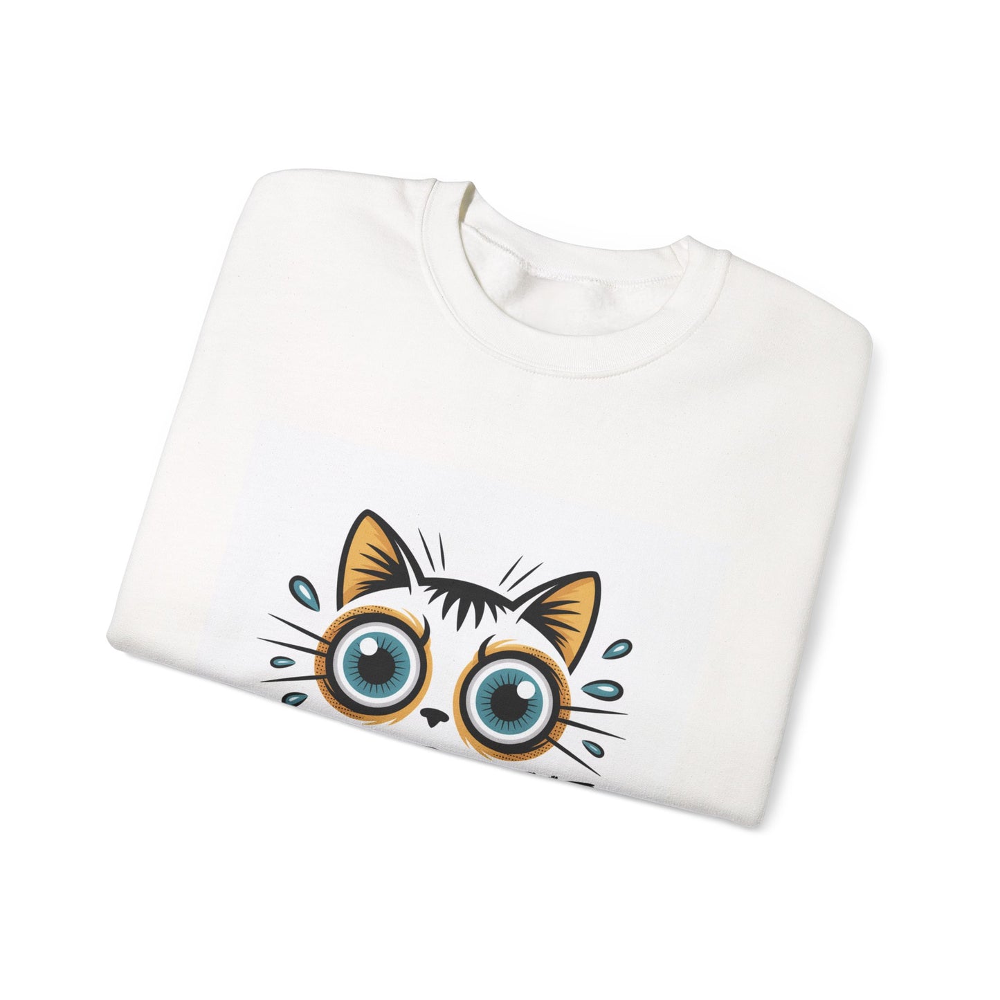 Funny Cat Illustration Sweatshirt