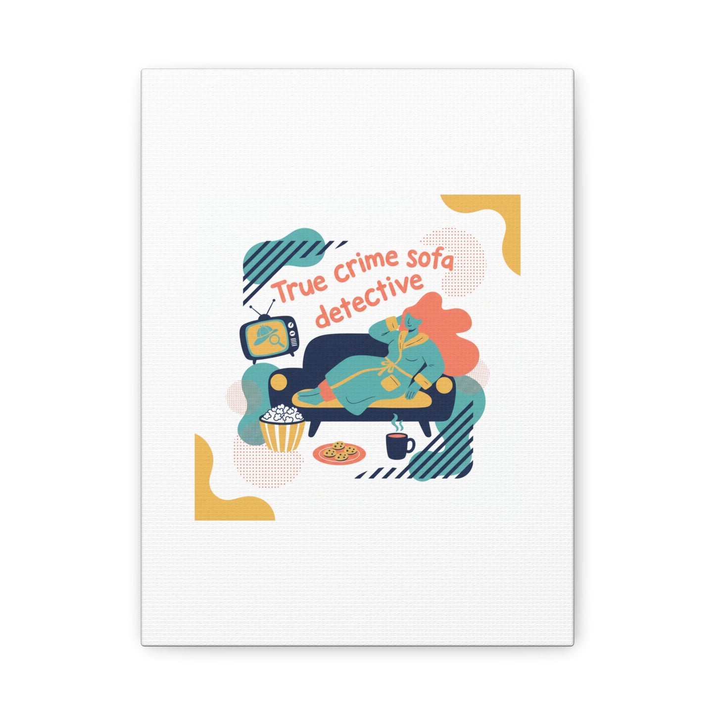 True Crime Sofa Detective Canvas