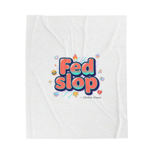 Fed Slop Phrase Blanket | Gen-Z Slang, Internet Lingo, Meme Typography