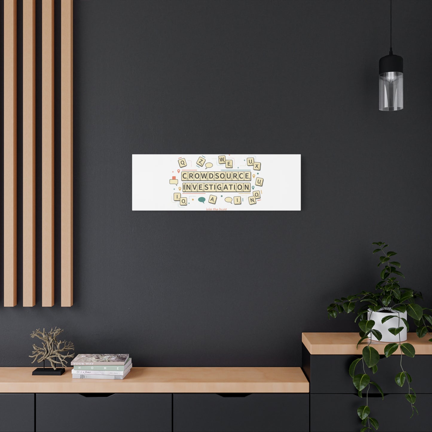 Crowdsource Investigation Canvas | Pixel Art, Gaming UI Wall Art