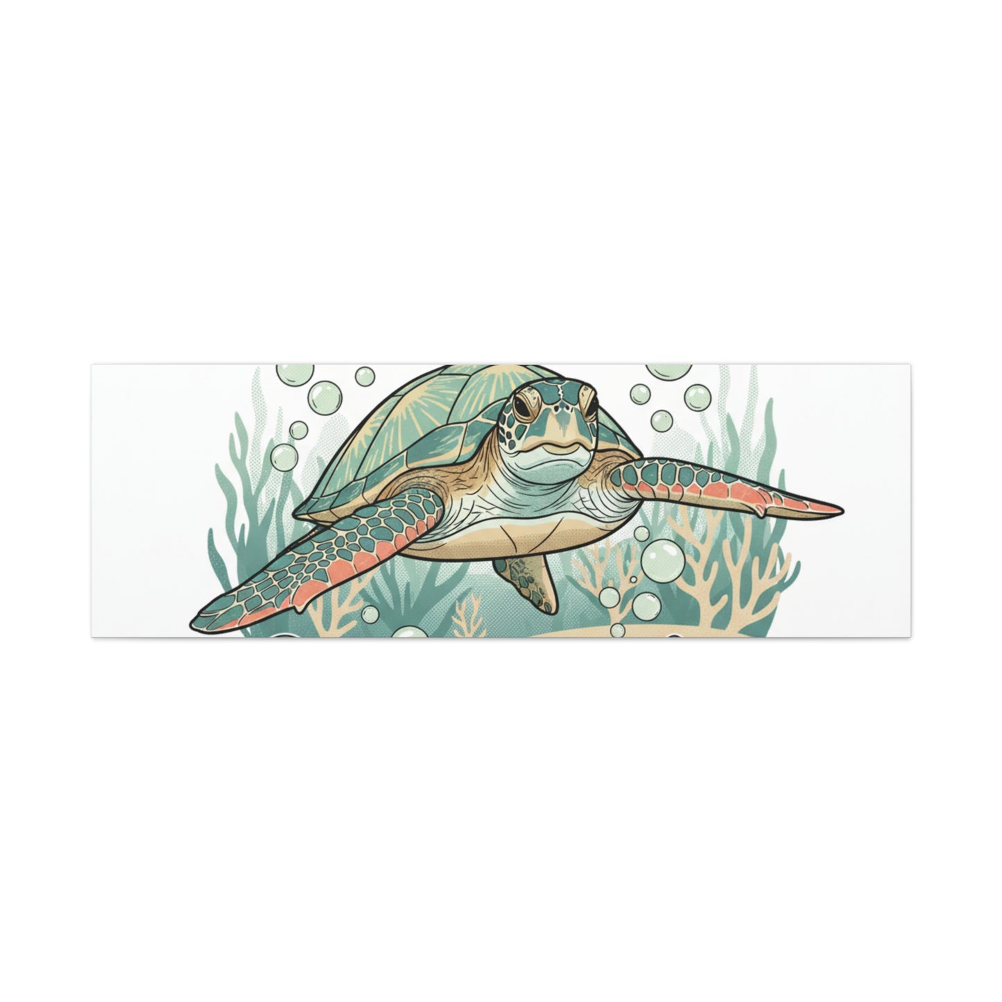 Go with the Flow Turtle Canvas