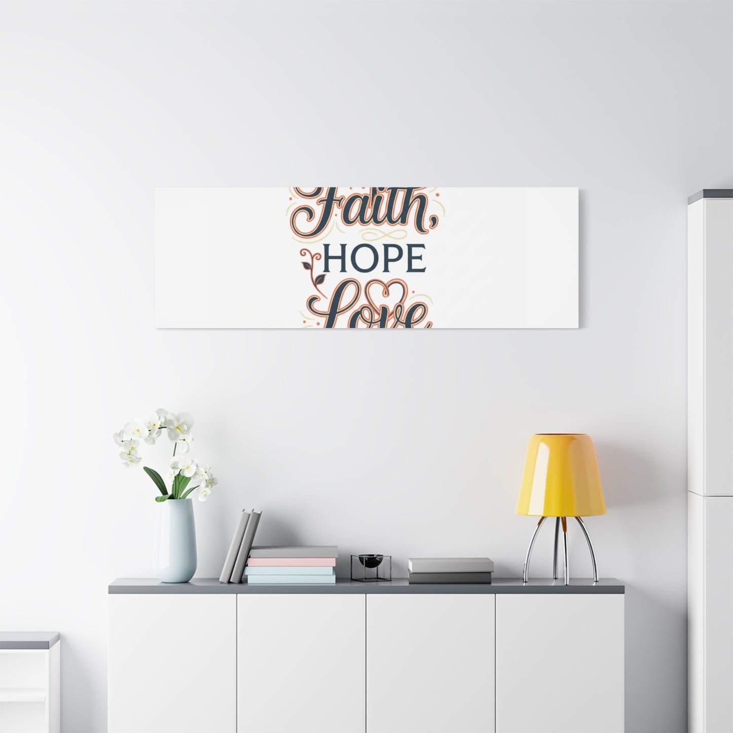 Faith Hope Love canvas, wall art