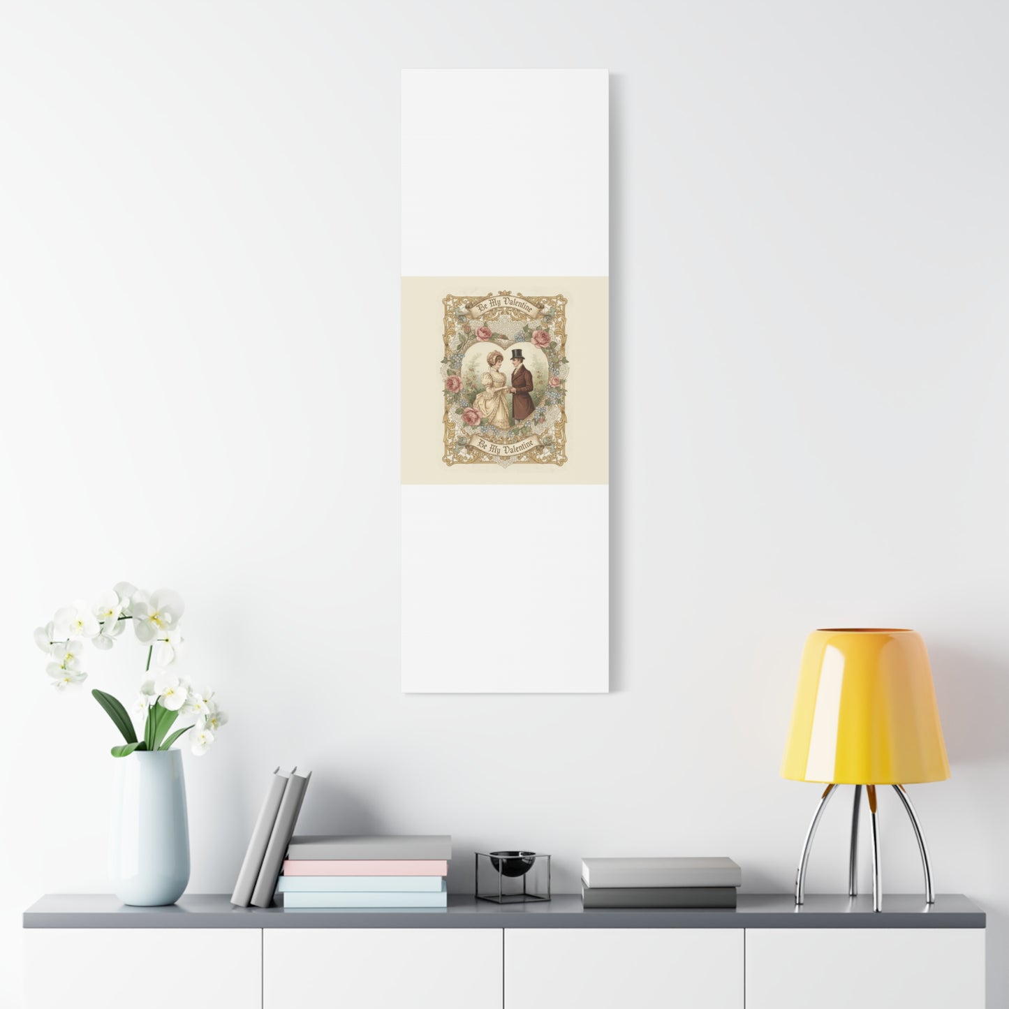 Victorian Valentine Print Canvas | Retro Americana, Vintage Romance