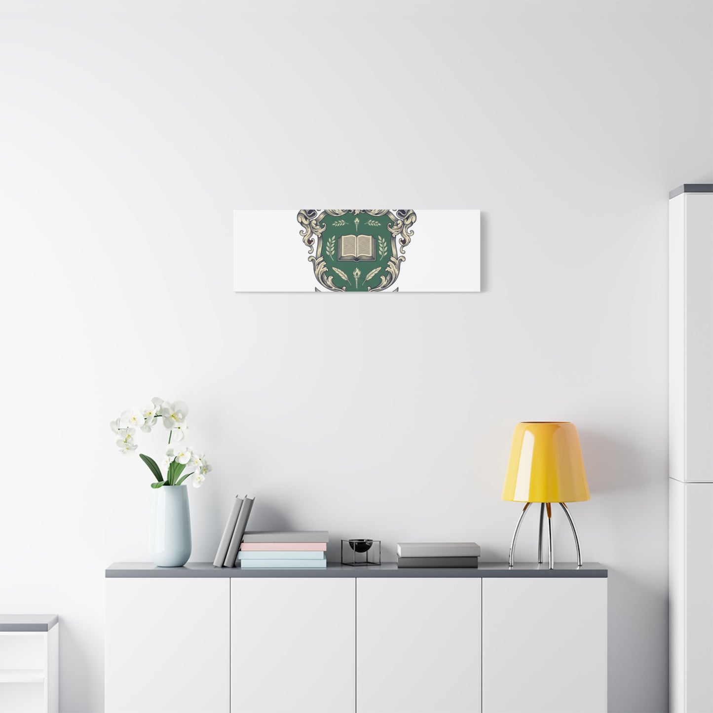 Hogwarts Ivy-Style Emblem Canvas | vintage club logo, old money crest