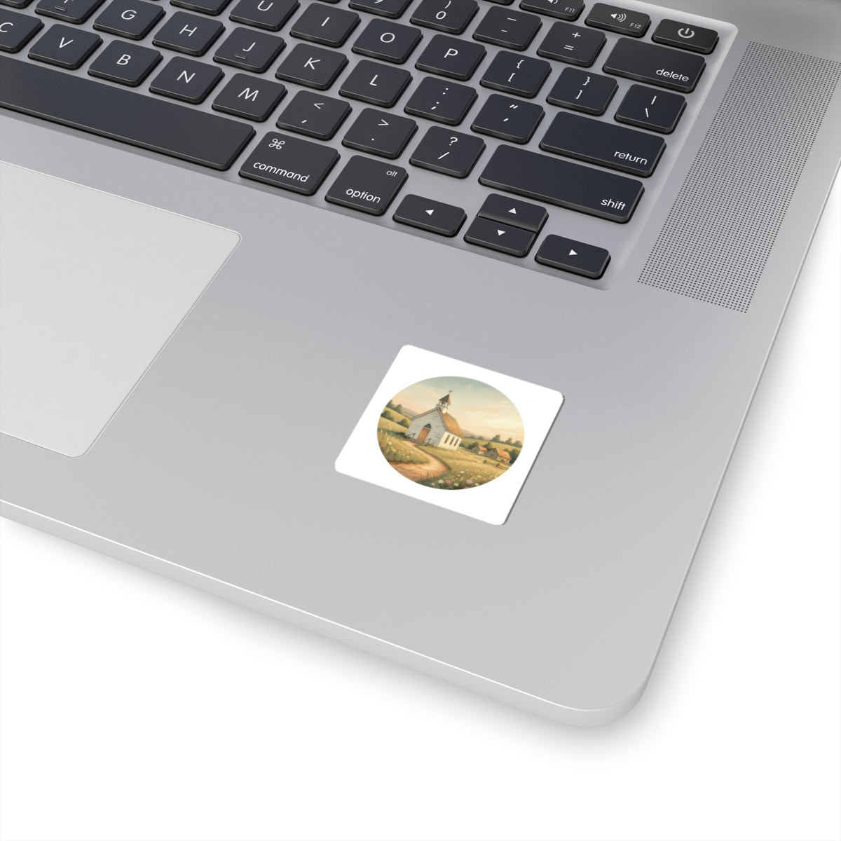 Country Church Kiss-Cut Stickers