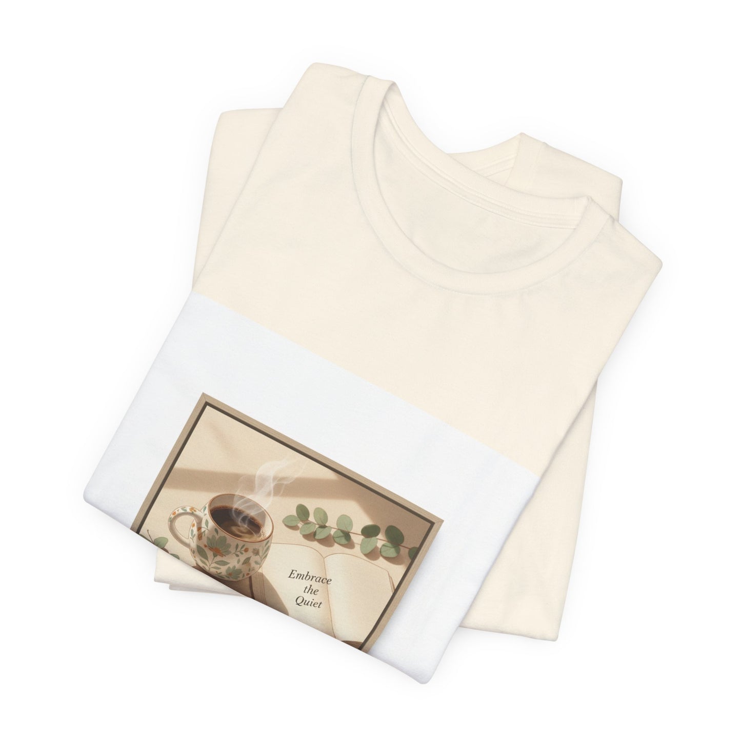 quiet mornings journaling tee | sunrise decor, minimalist coffee art