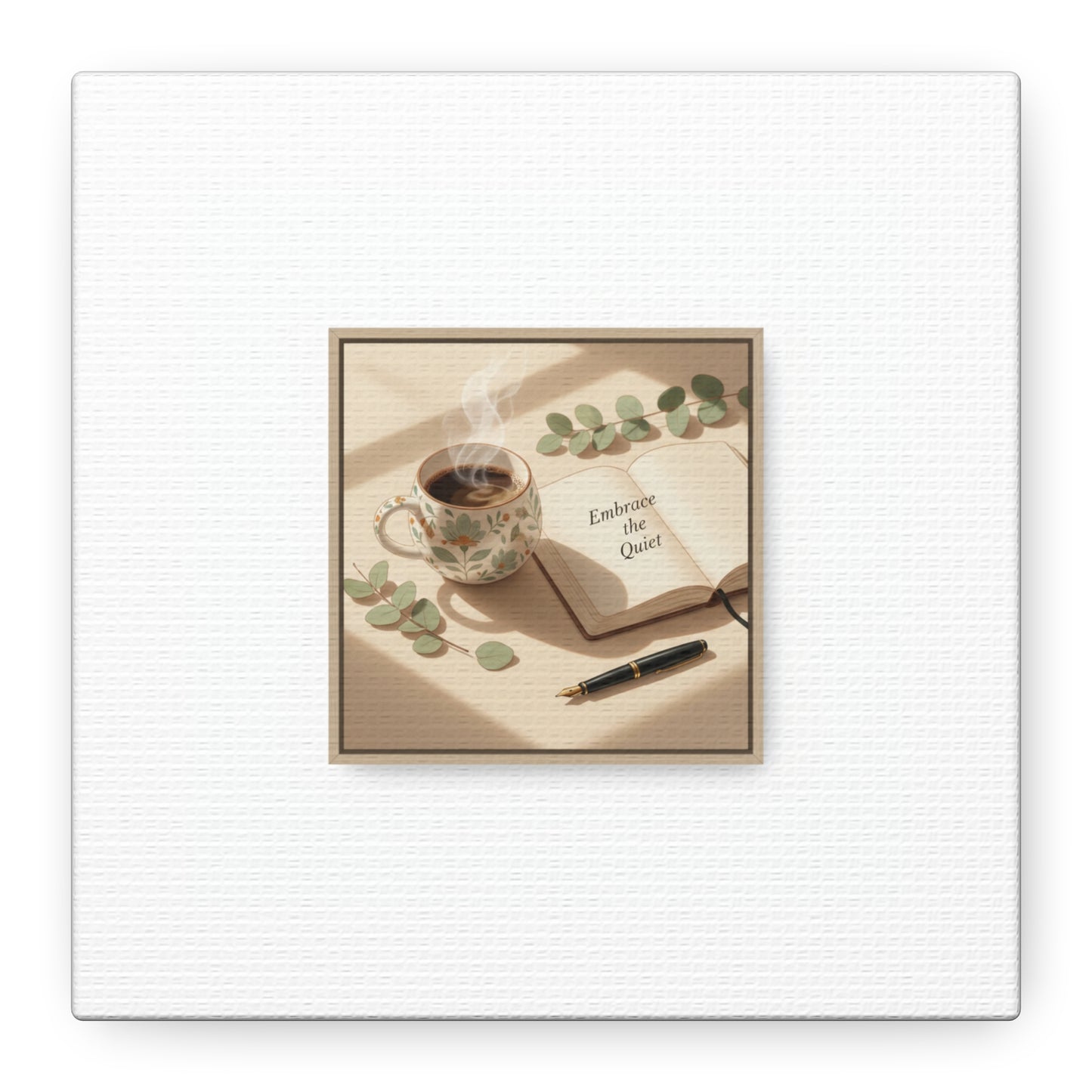 embrace the quiet canvas | morning routine art, sunrise decor