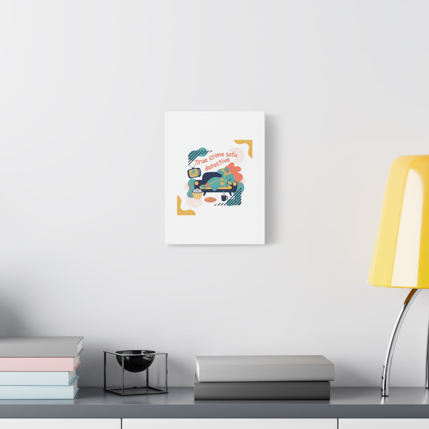 True Crime Sofa Detective Canvas
