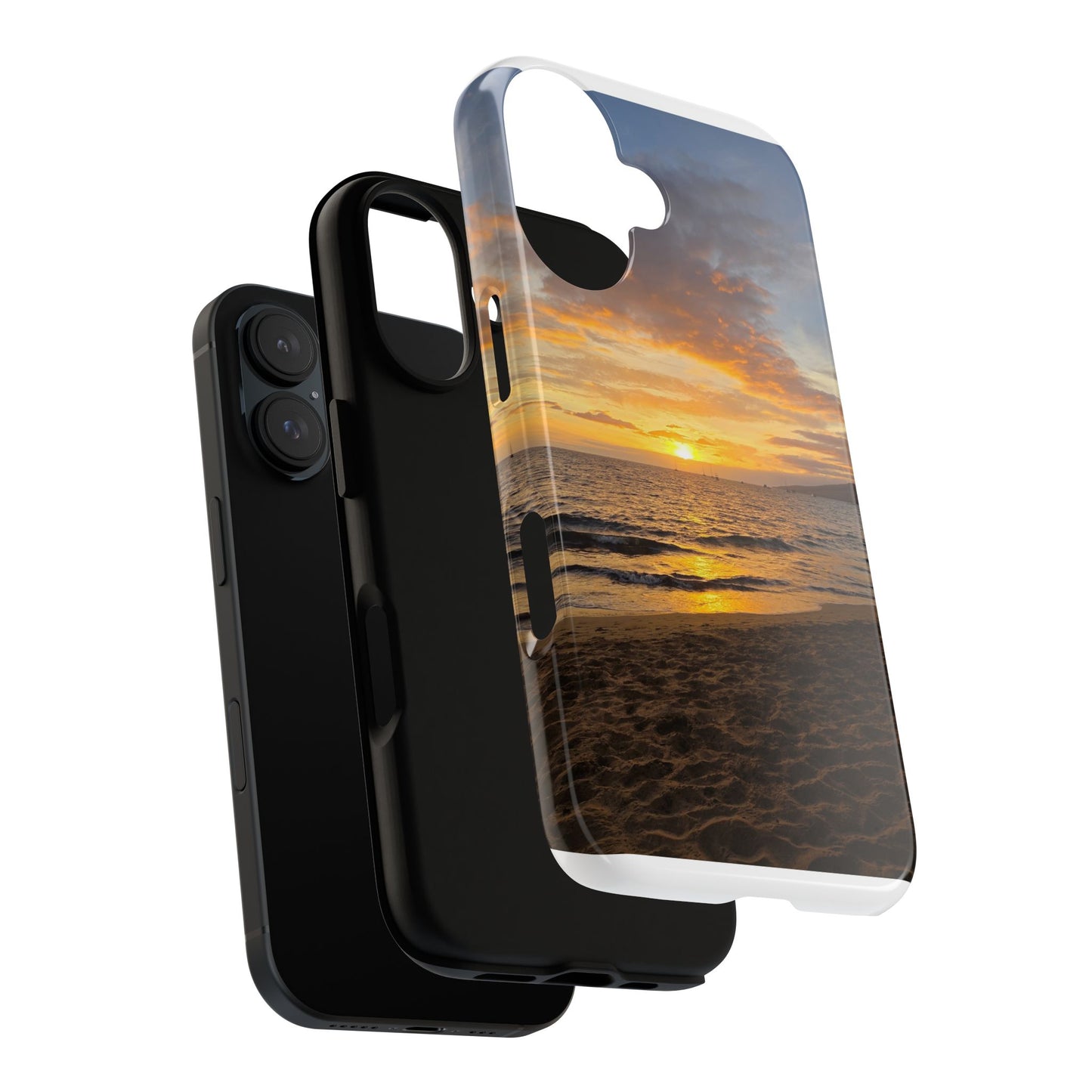 Sunset Beach Tough Phone Case — Durable Sunset Ocean Phone Cover