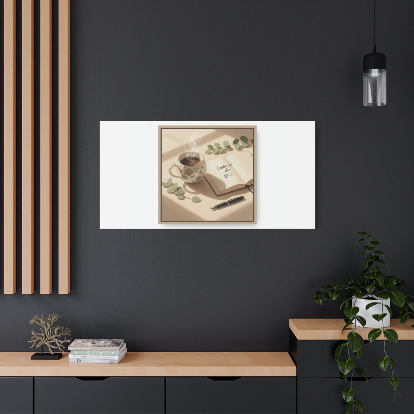 embrace the quiet canvas | morning routine art, sunrise decor