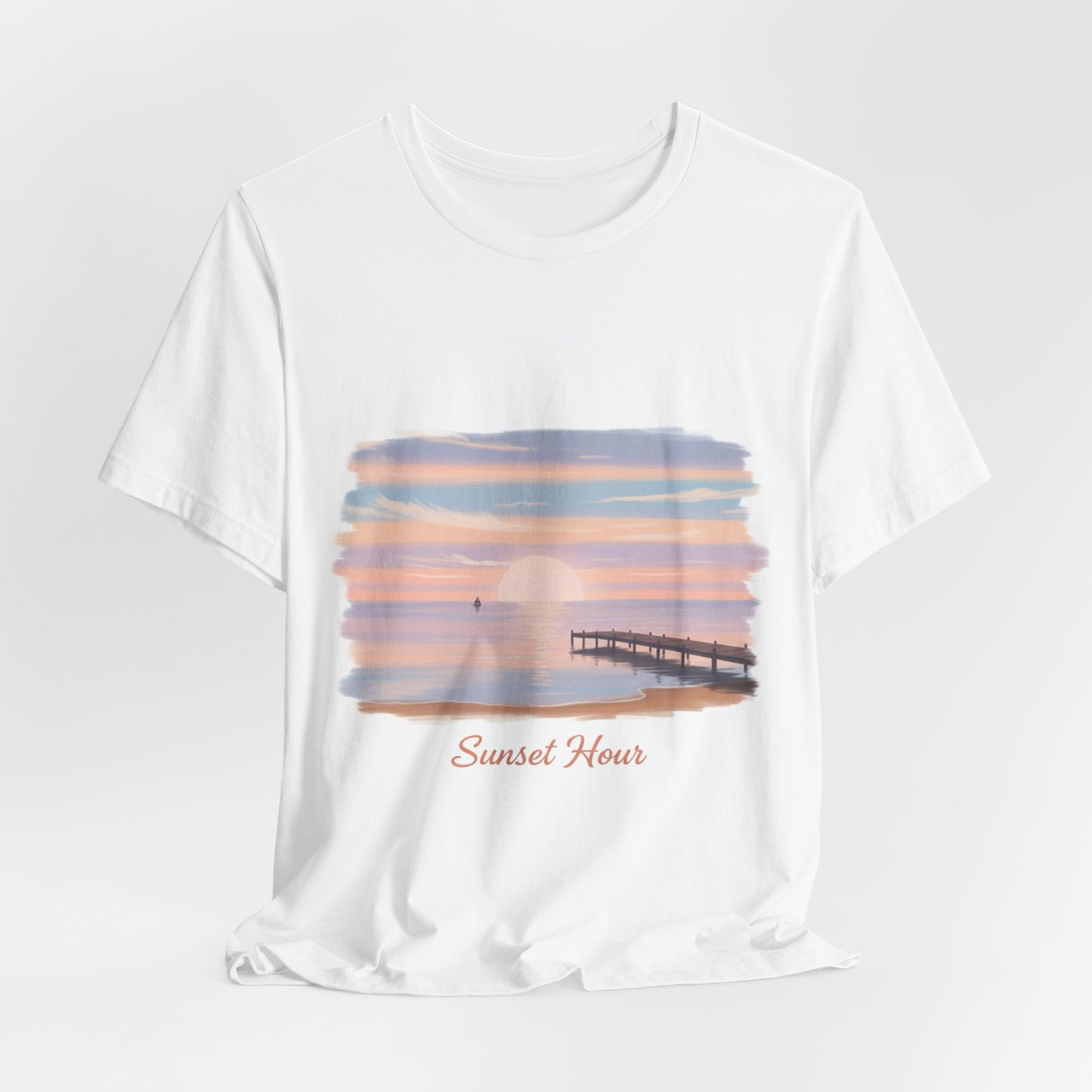 Sunset Pier Minimal Tee