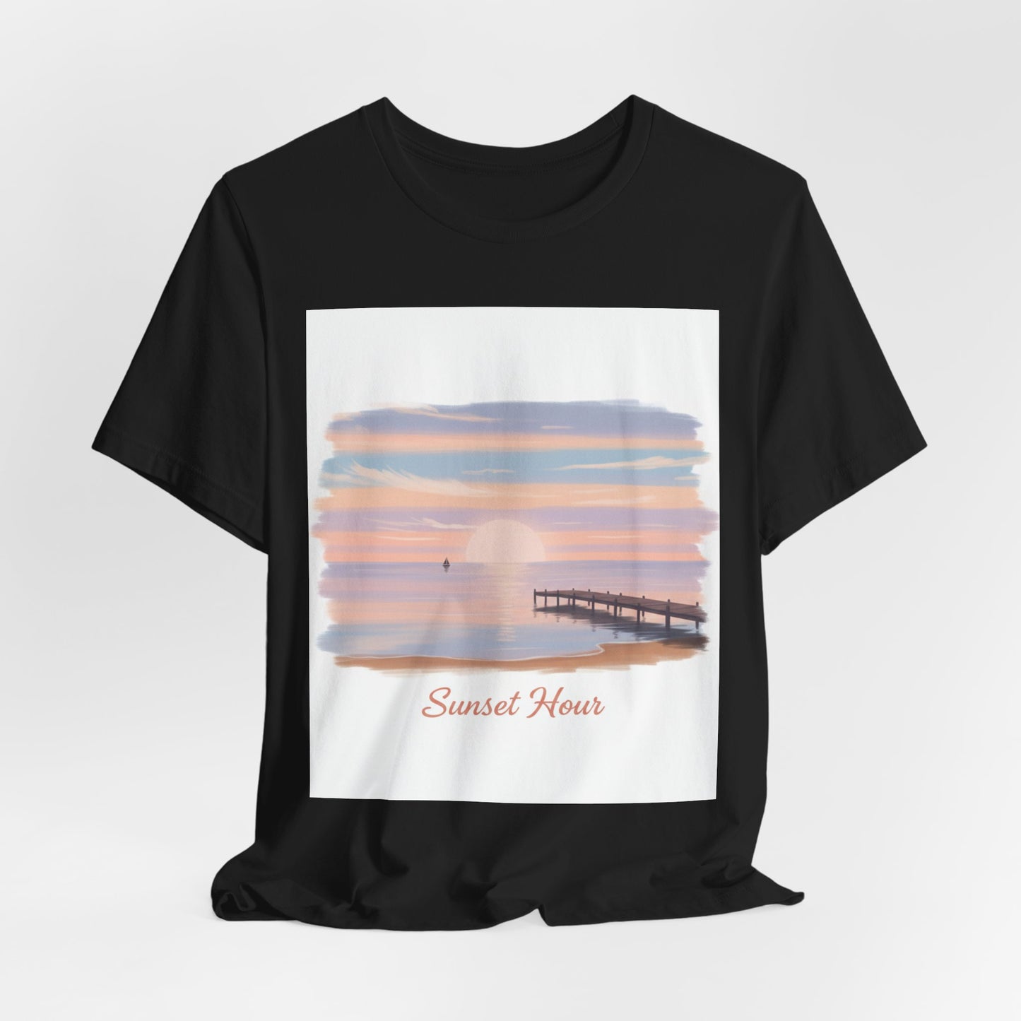 Sunset Pier Minimal Tee