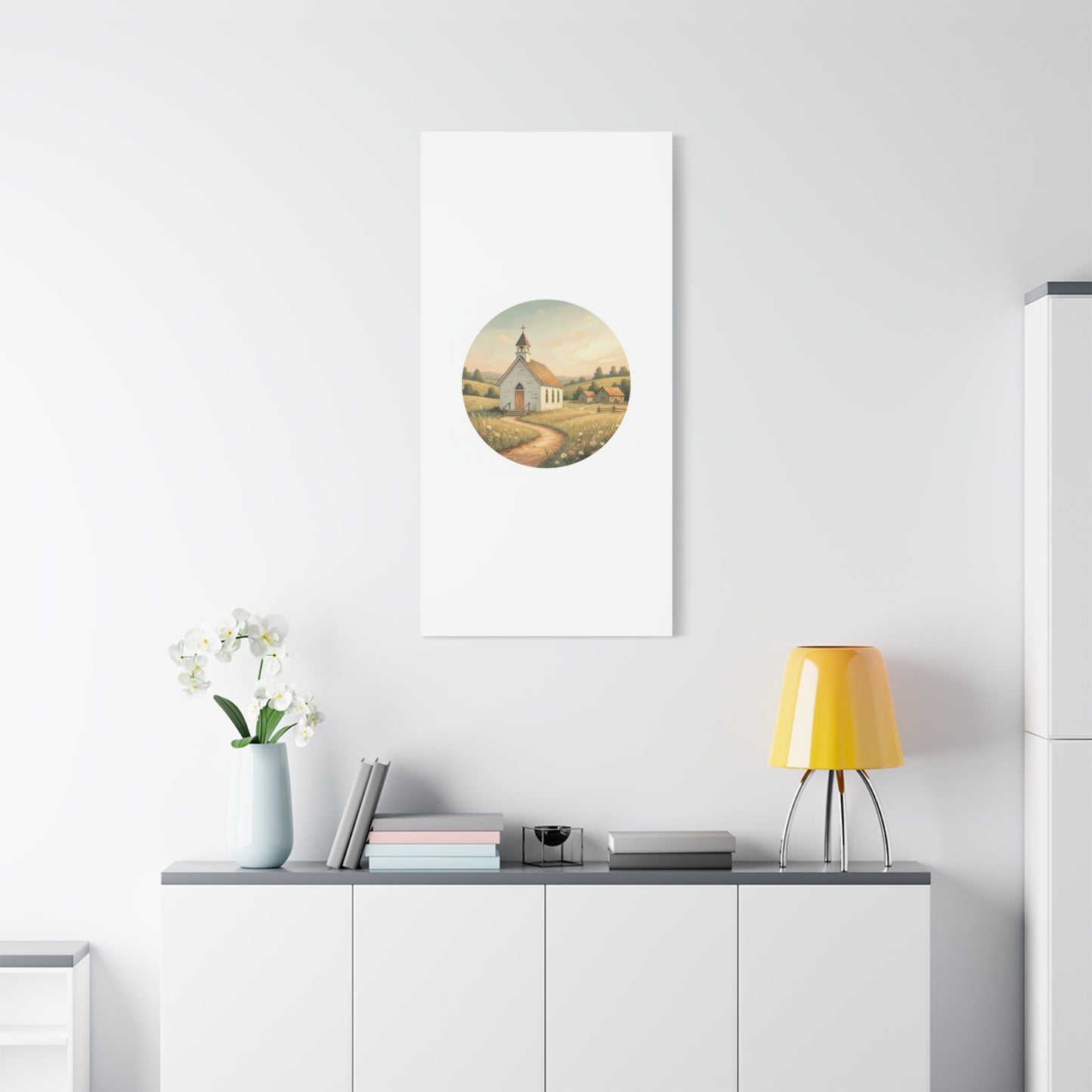 Country Church Matte Canvas, Stretched, 1.25"