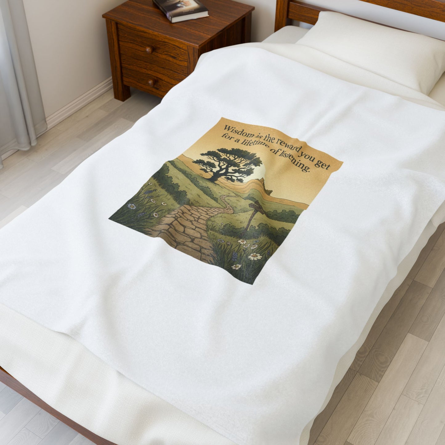 Wisdom quote blanket