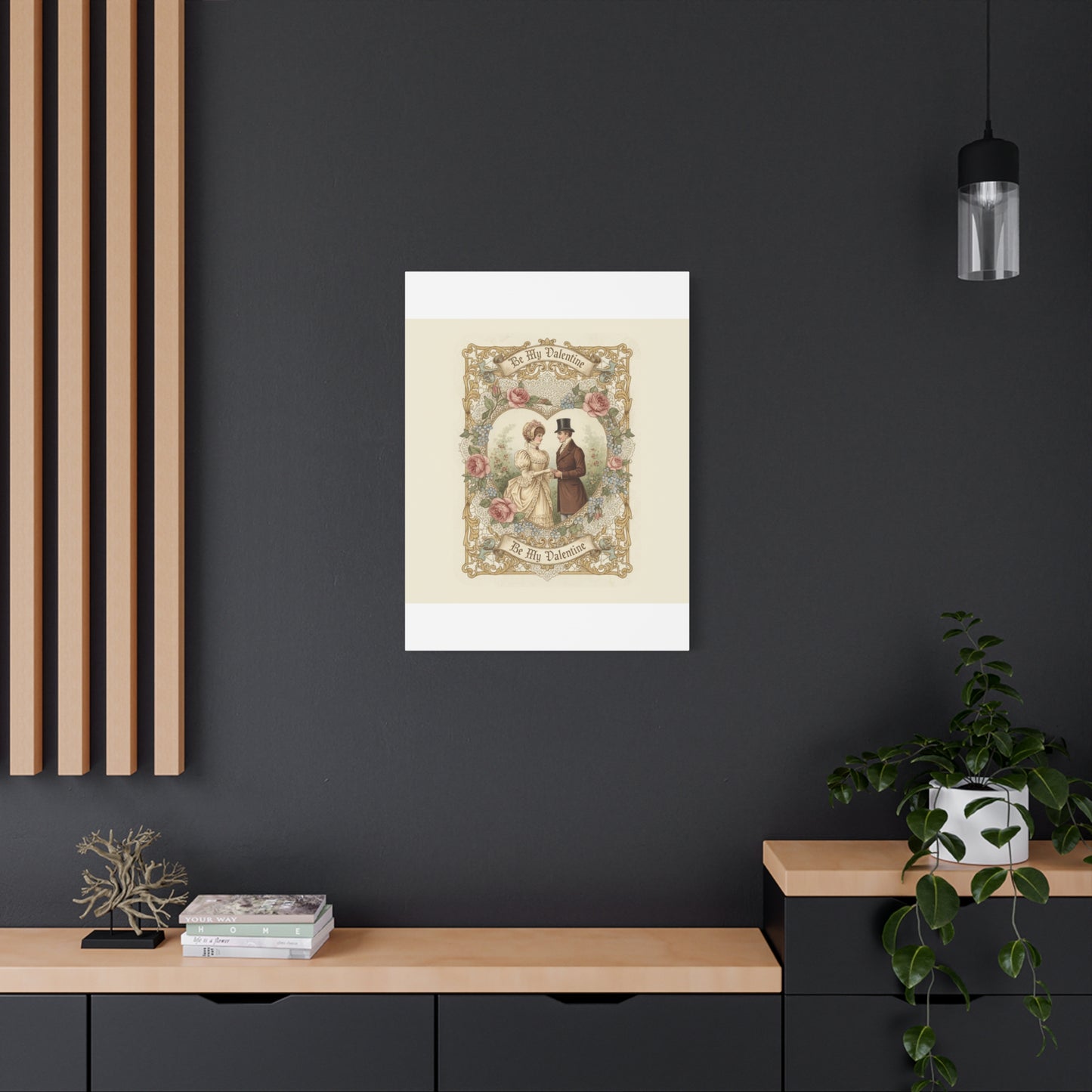 Victorian Valentine Print Canvas | Retro Americana, Vintage Romance