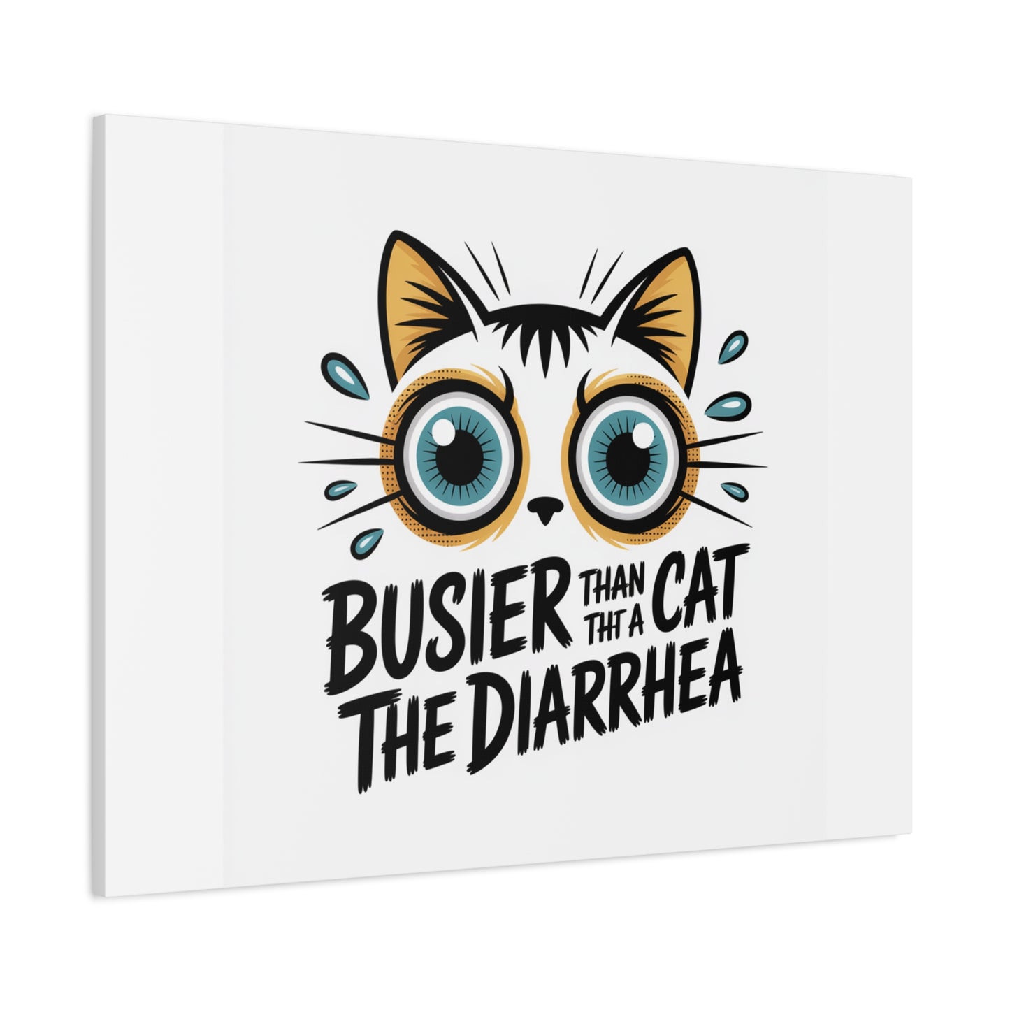 Humorous Cat  Canvas Wall Art