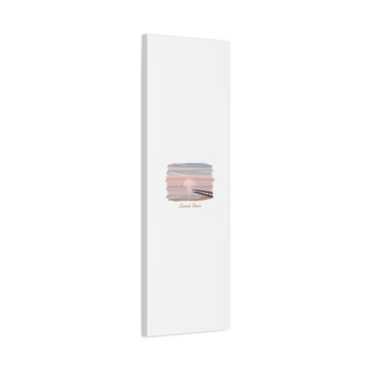 Sunset Hour Canvas, Matte Stretched 1.25" | Minimal Luxe Gold Accent