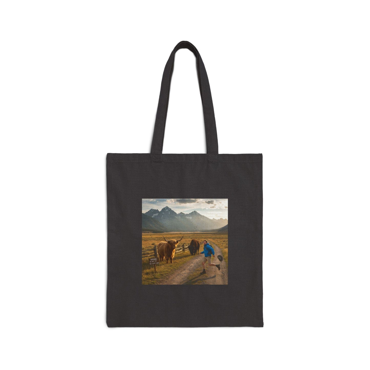 Chased by Buffalo Tote | wholesome sarcasm, soft humor design