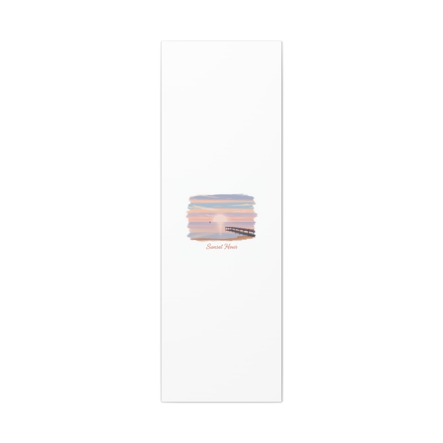 Sunset Hour Canvas, Matte Stretched 1.25" | Minimal Luxe Gold Accent